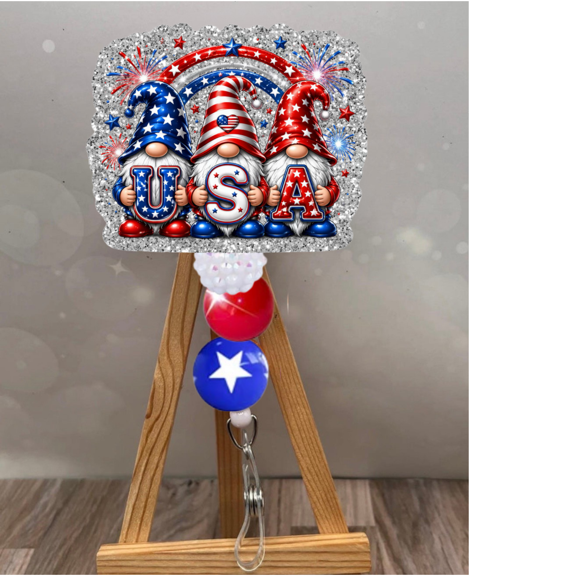 USA Gnome Badge Pull
