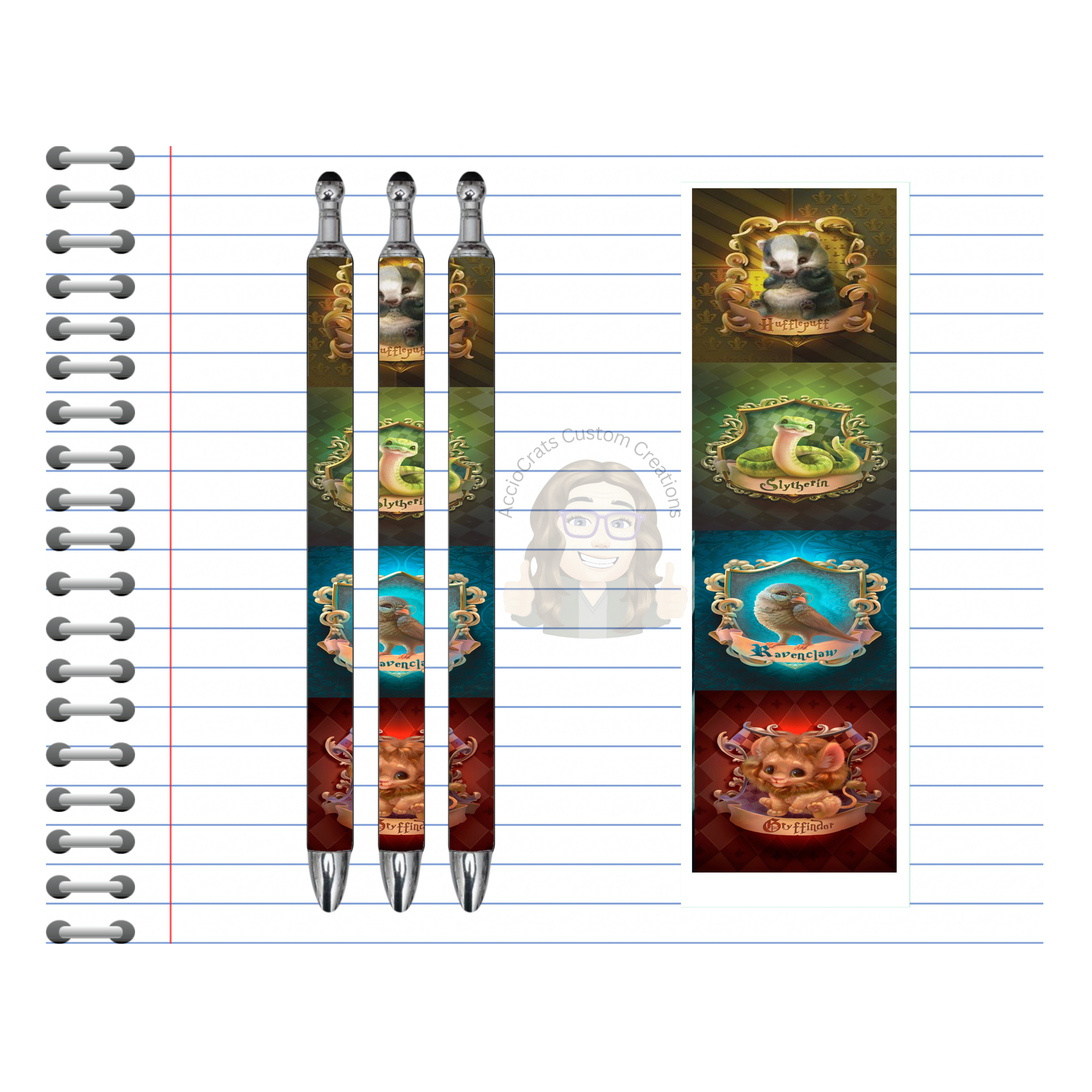 Refillable Pens, Wizard Images. Write with a little magic! ✨🪄Multiple options and Images available.