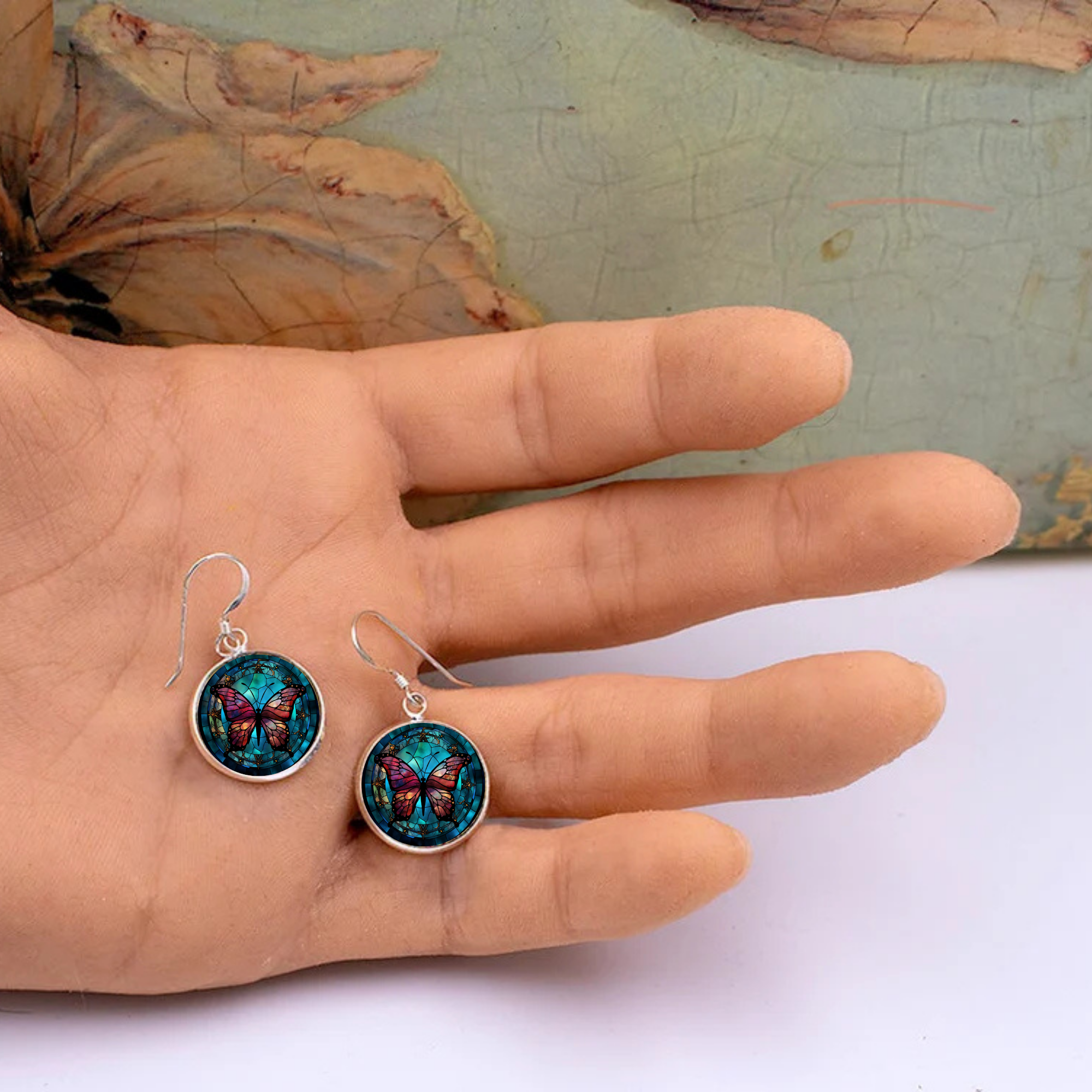 Butterfly Stud or Dangle Earrings
