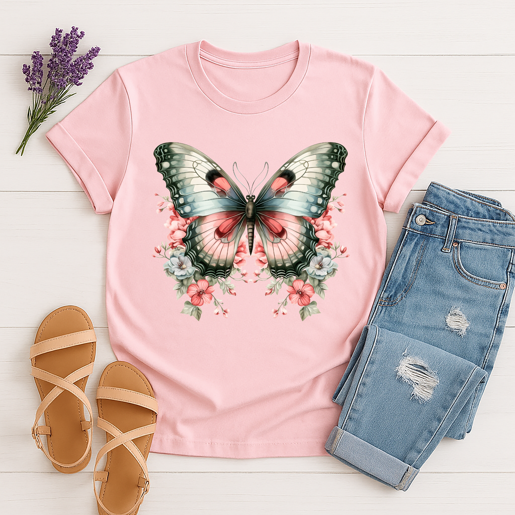 Victorian Butterfly Tee