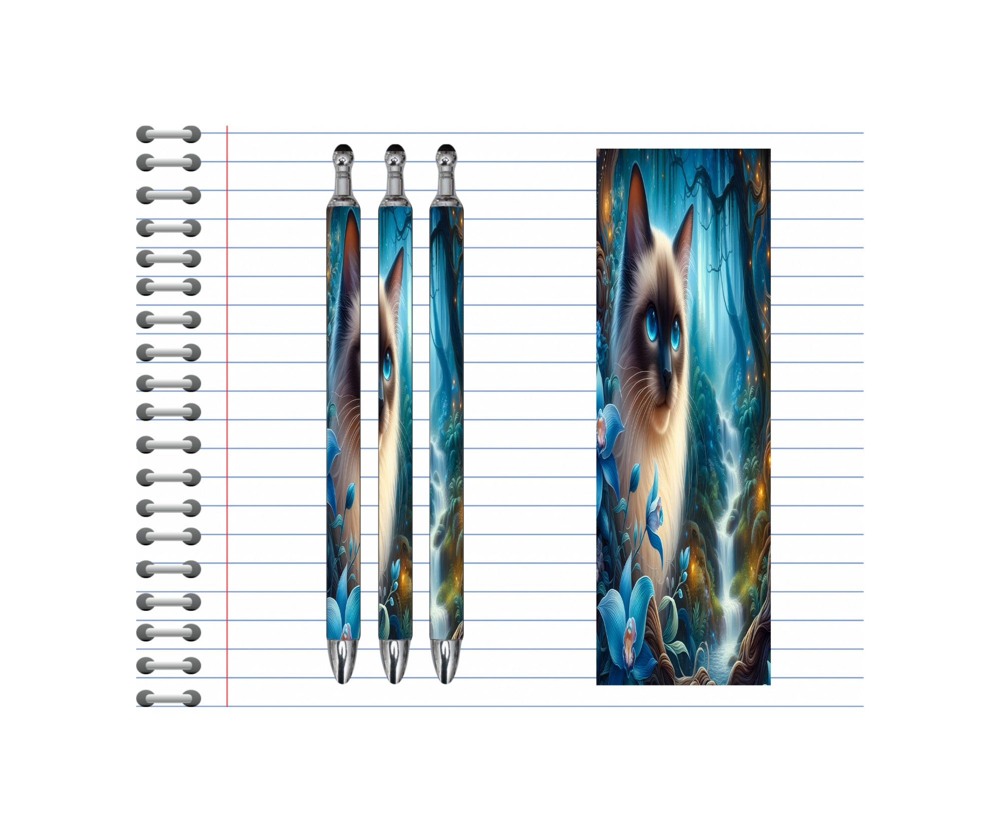 Refillable Pens, Cat Images. Write with a little whiskered charm. Multiple options and Images available.
