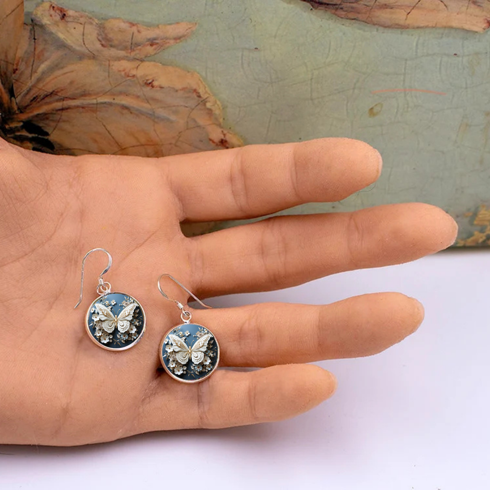 Butterfly Stud or Dangle Earrings