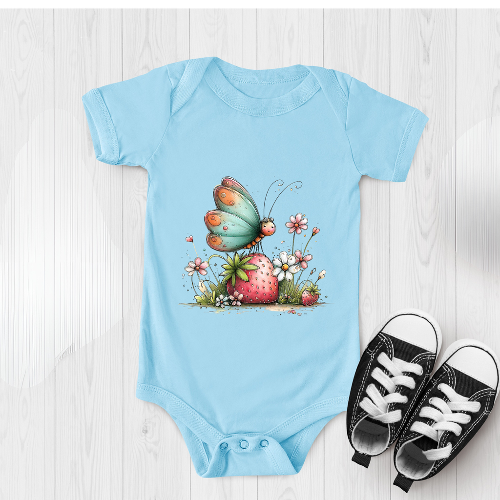 Whimsical Butterfly Baby Onesie