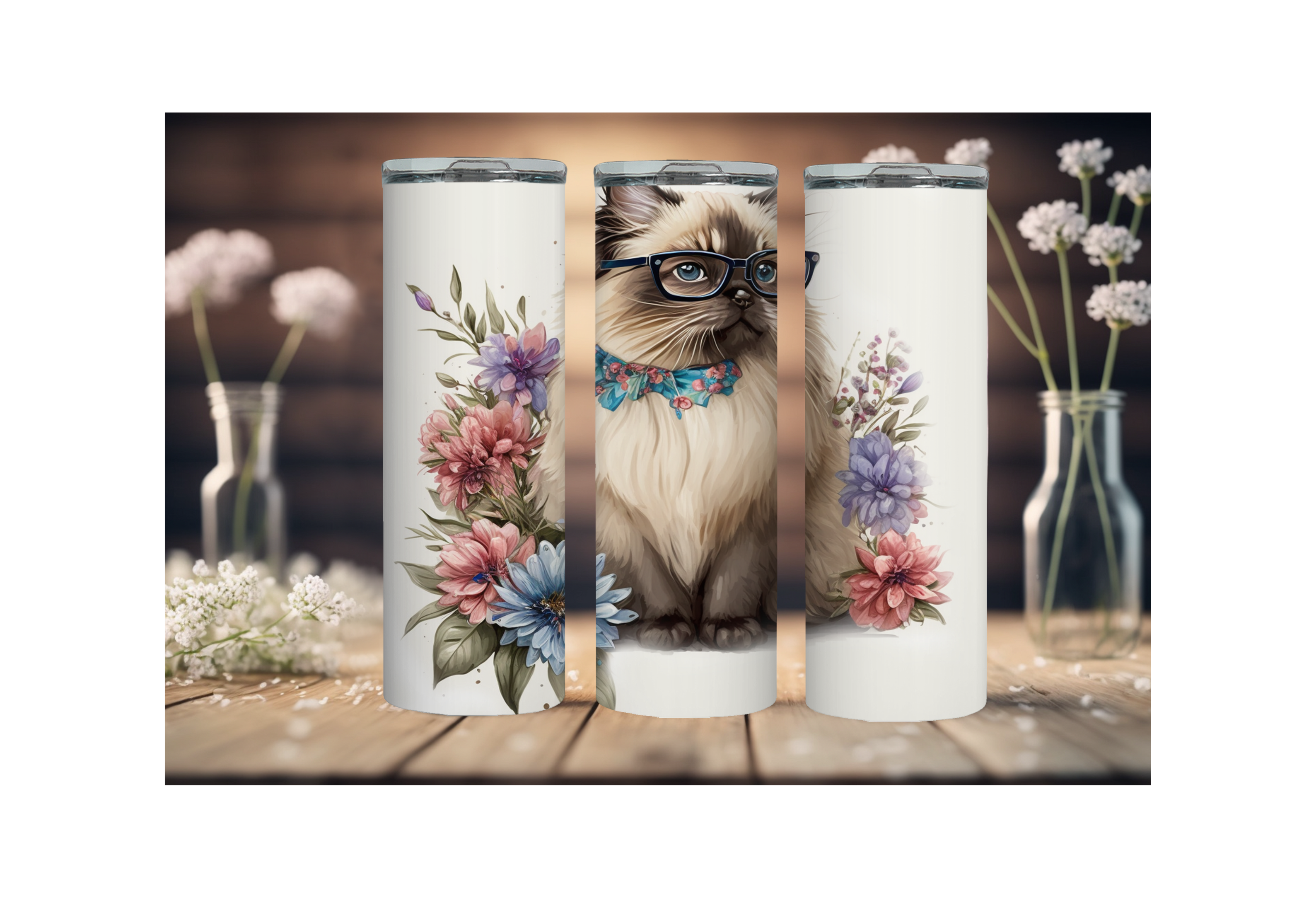 20 oz Sip with Cattitude tumbler