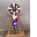 Patriotic Daisy Badge Pull