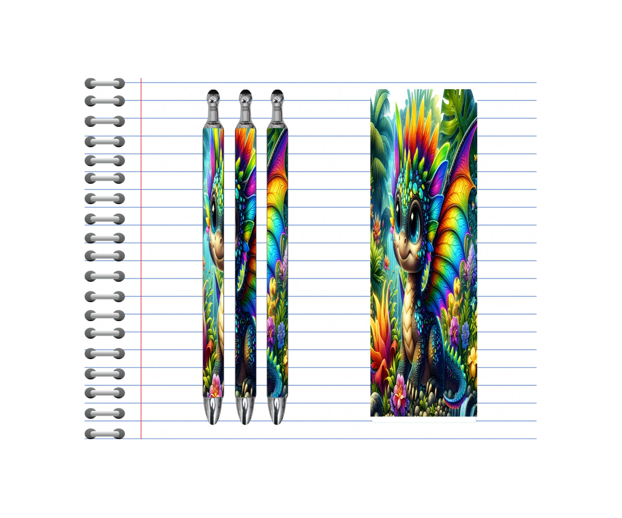 Refillable Pens, Dragon Images. Write your story with a spark of magic — smooth, bold, and dragon‑approved. multiple options and Images available.