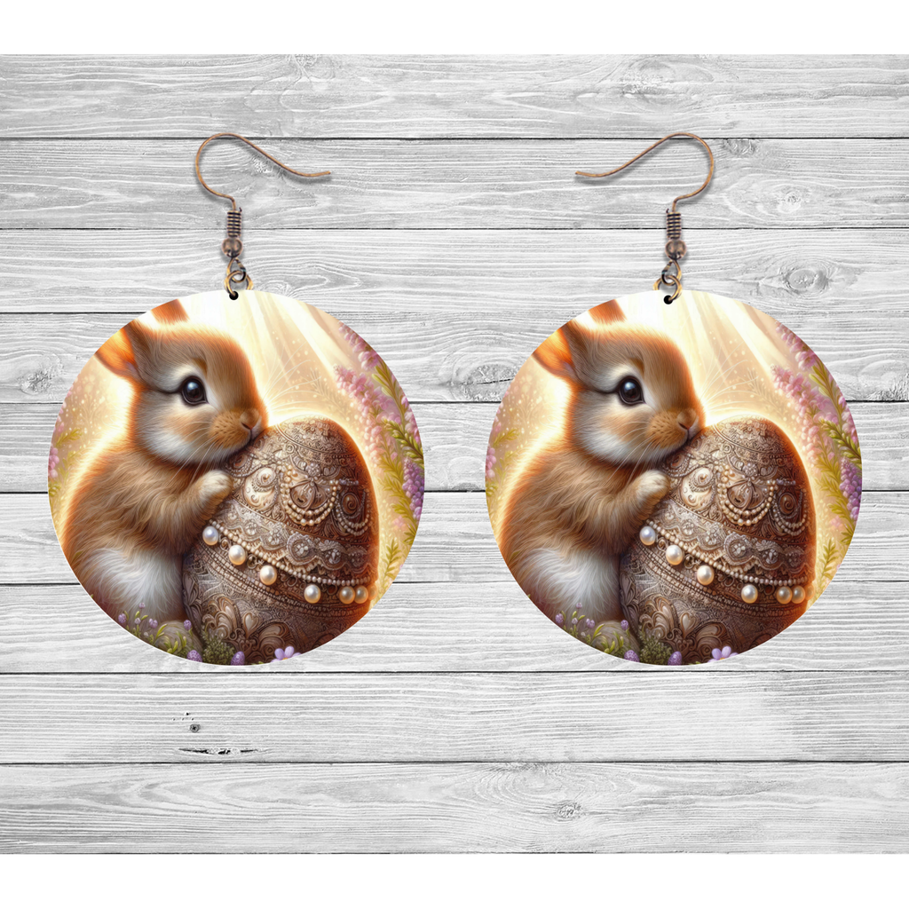 Cozy Bunny &amp; Easter Egg Earrings