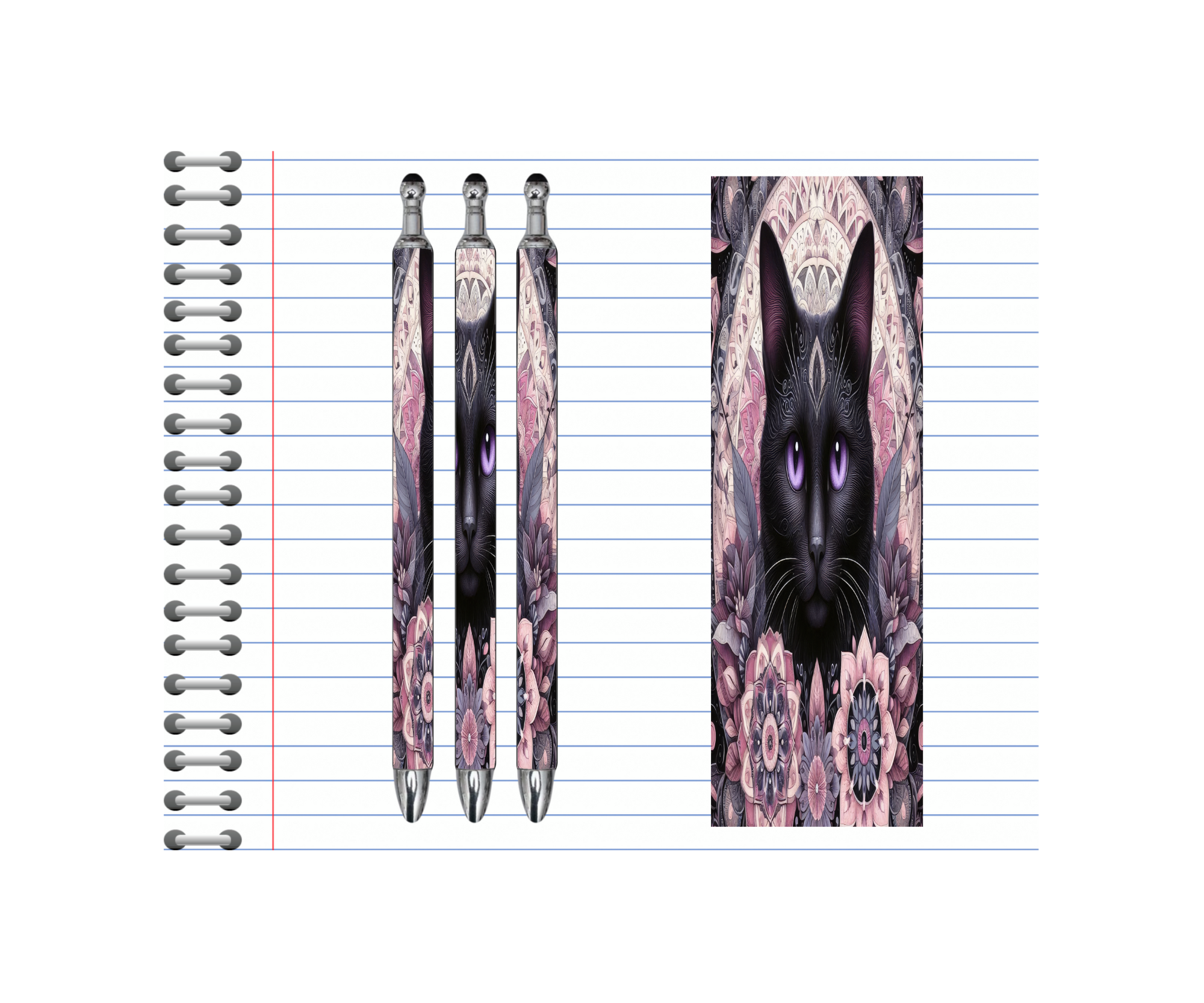 Refillable Pens, Cat Images. Write with a little whiskered charm. Multiple options and Images available.