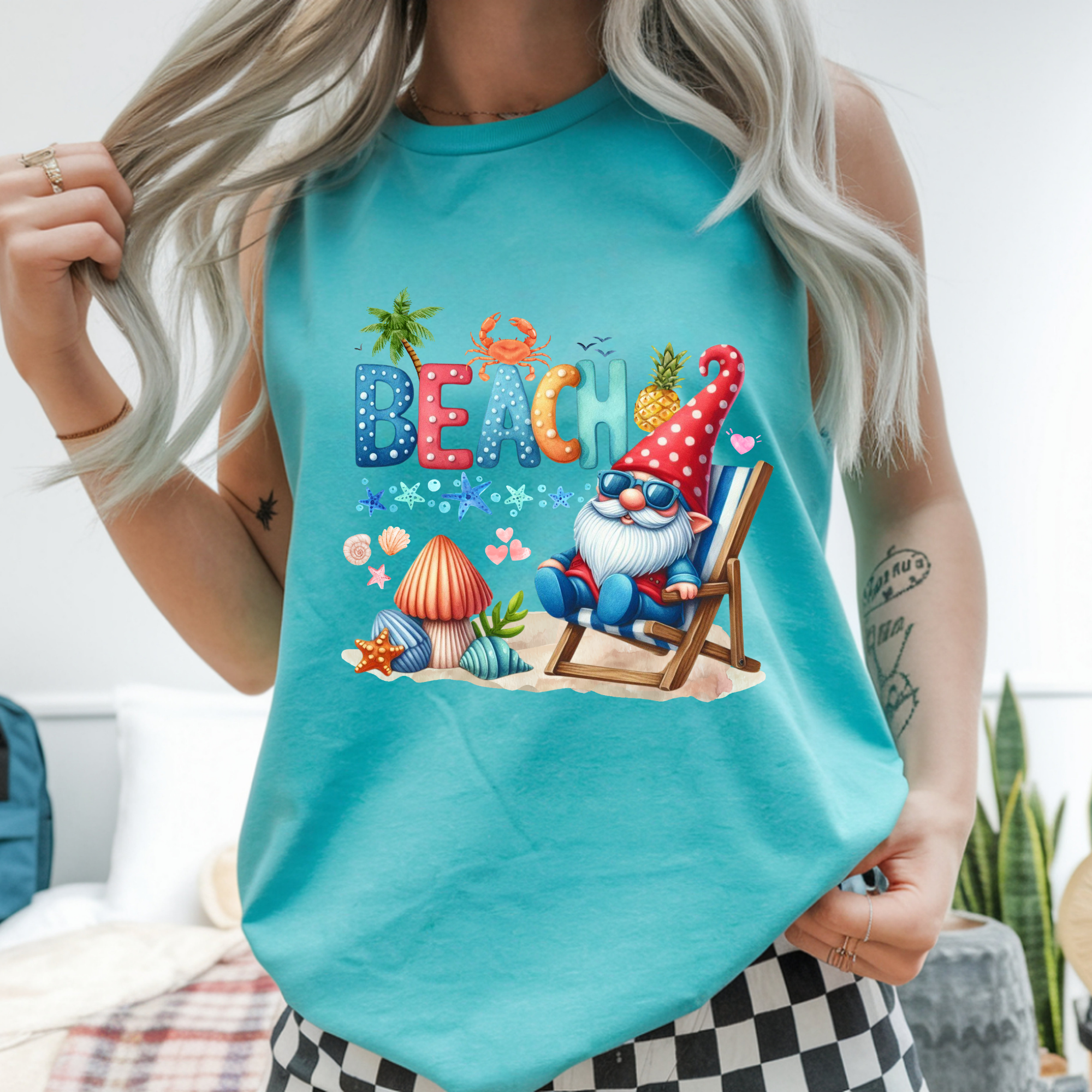 Beach Gnome Tank – Garment-Dyed Comfort Colors Tank