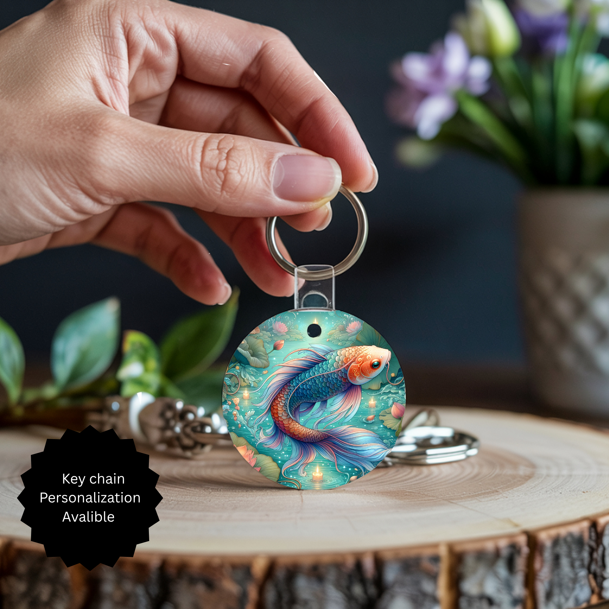 Koi Fish Keychain
