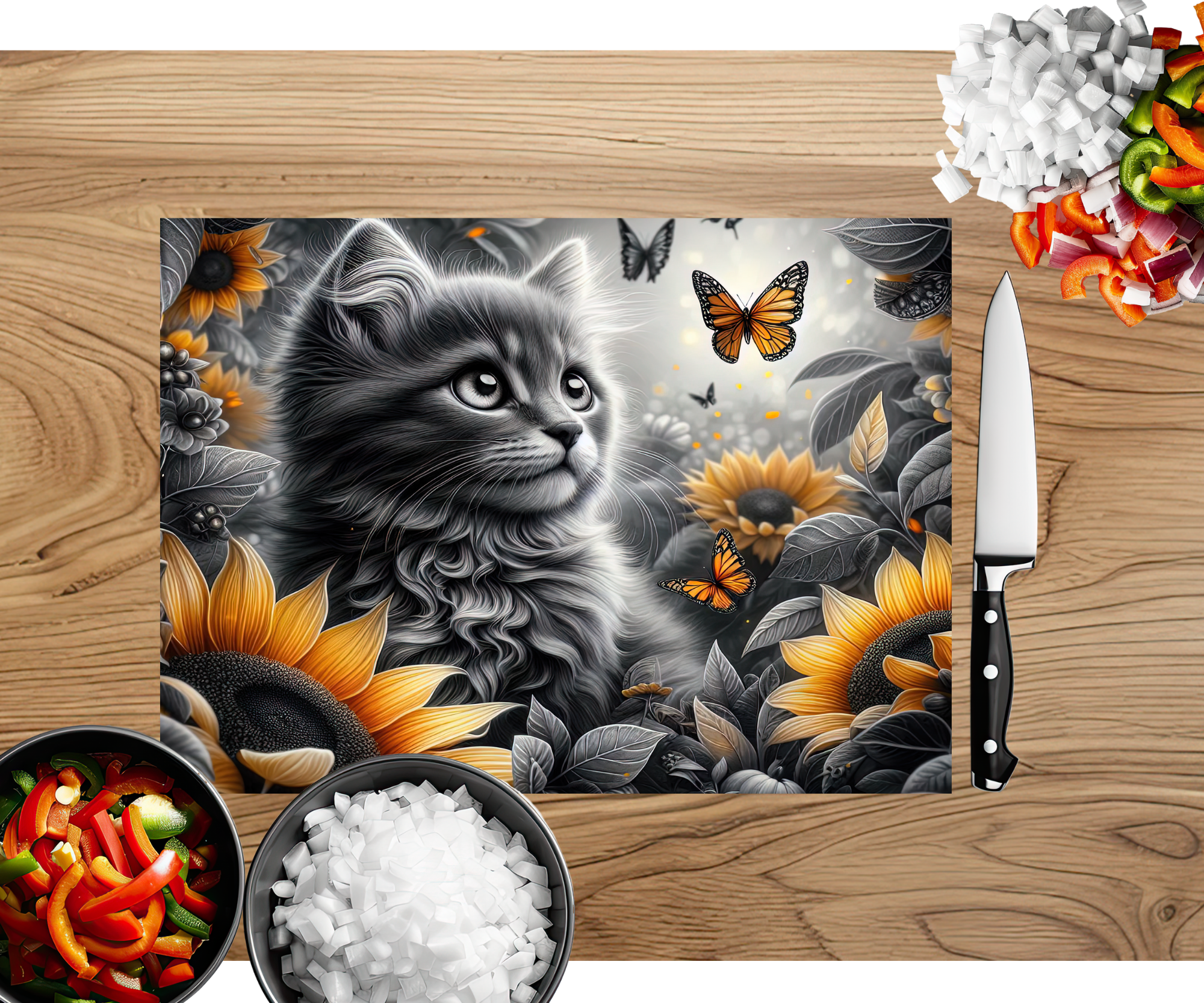 Purrfect Prep Cutting Board