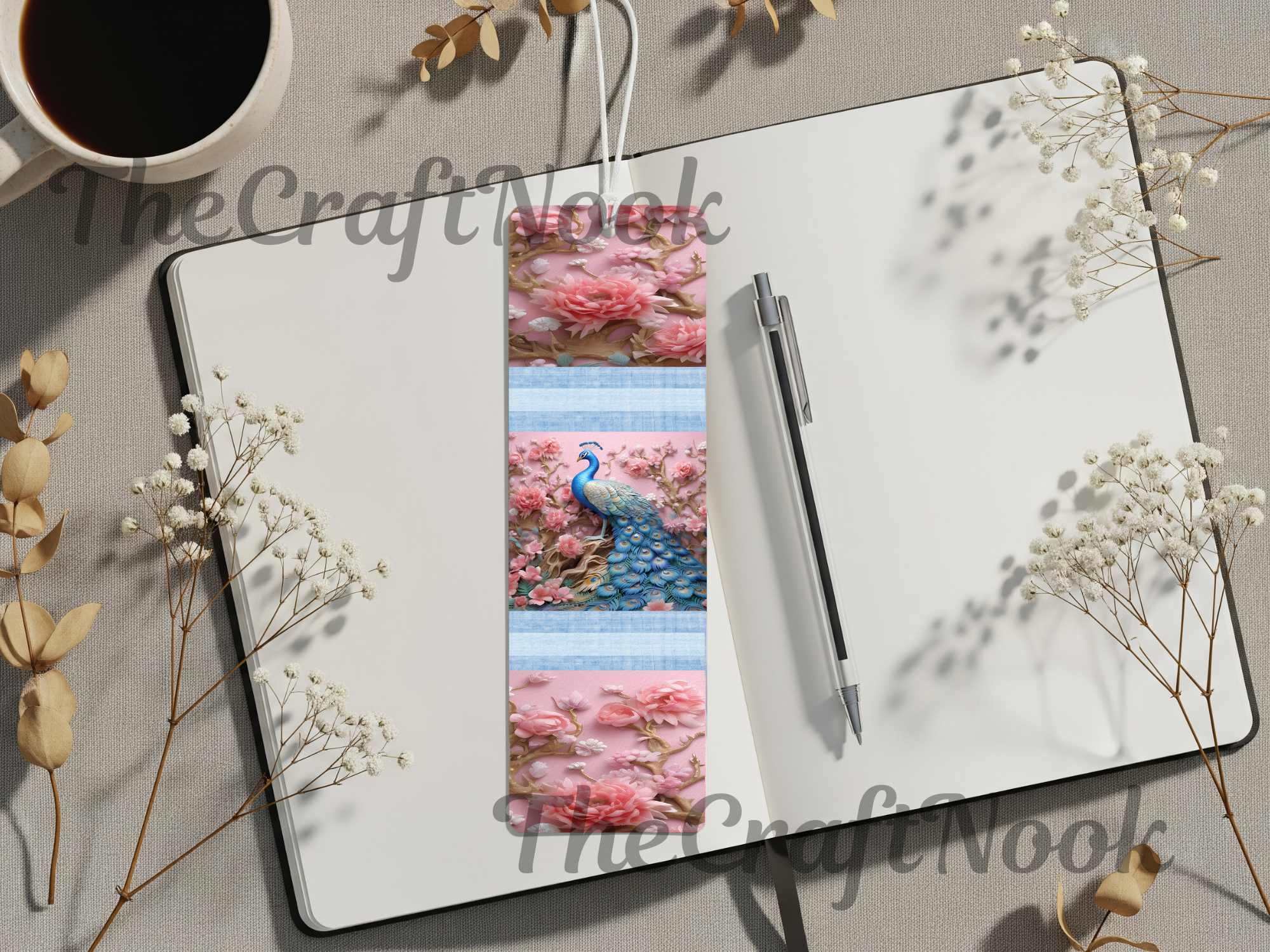 Aluminum Metal Bookmarks, Peacock Images, A little luxury for every chapter