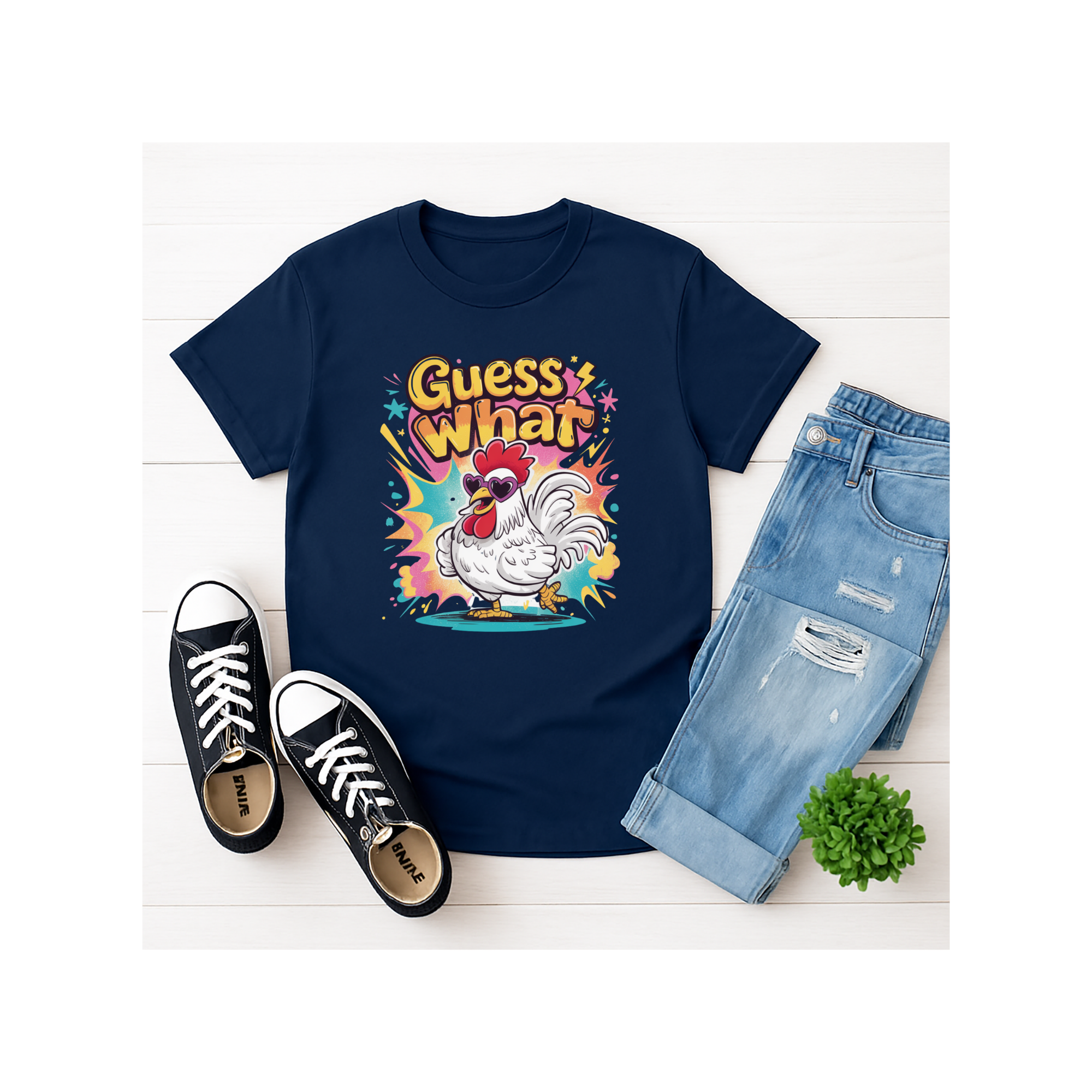 "Guess What? Chicken Butt!" Funny Graphic Tee