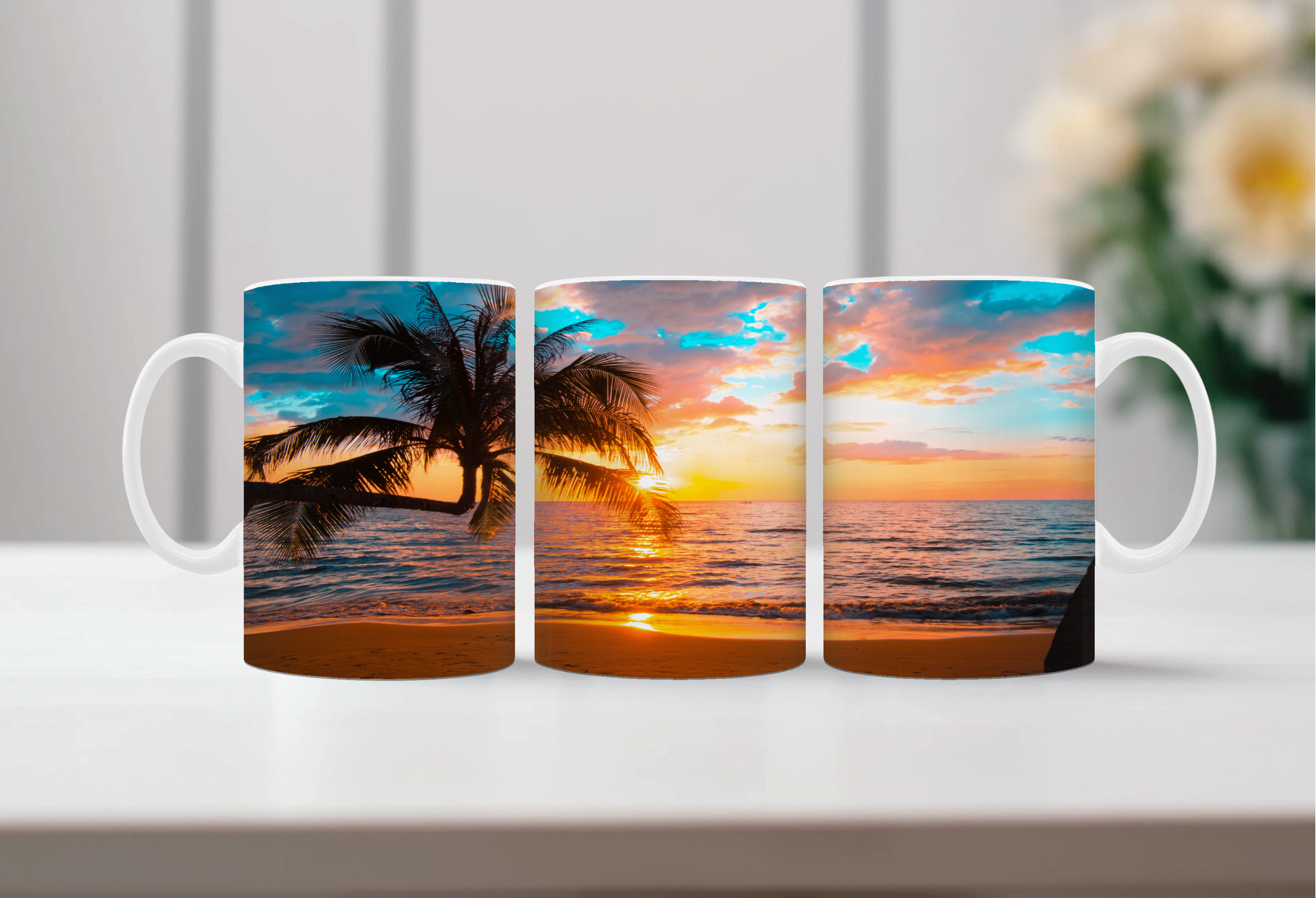 Beachy Bliss coffee mugs