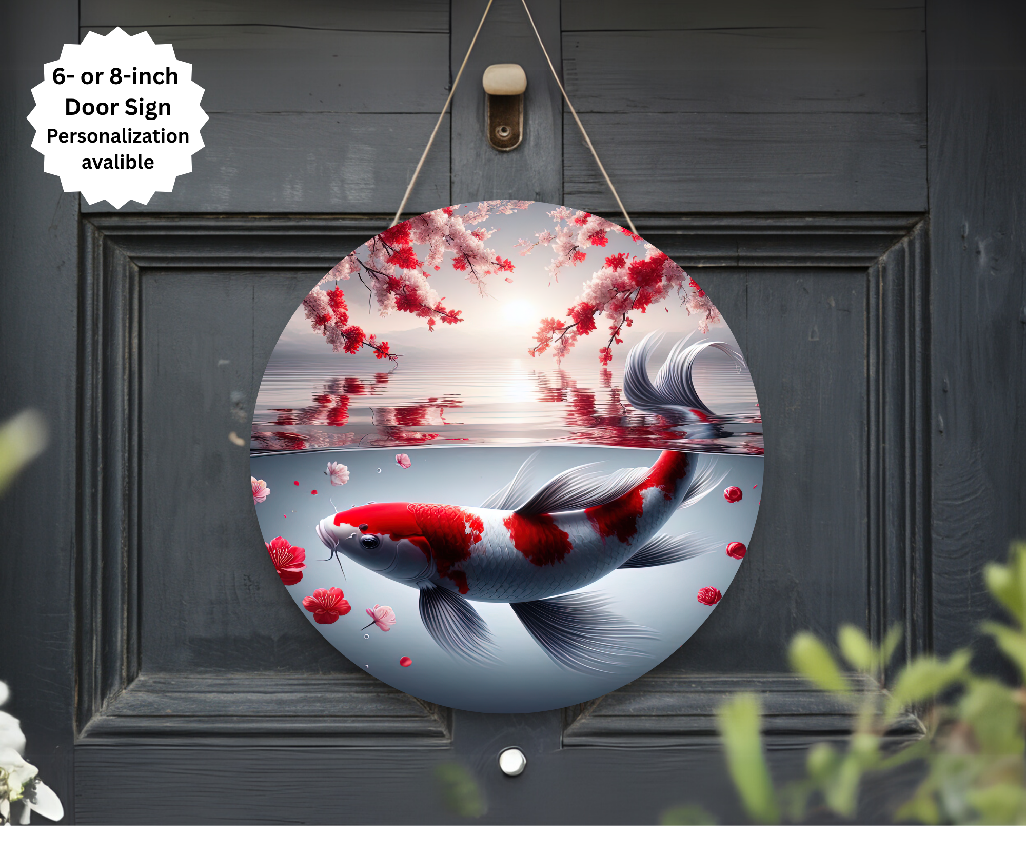 Koi Fish Door Signs