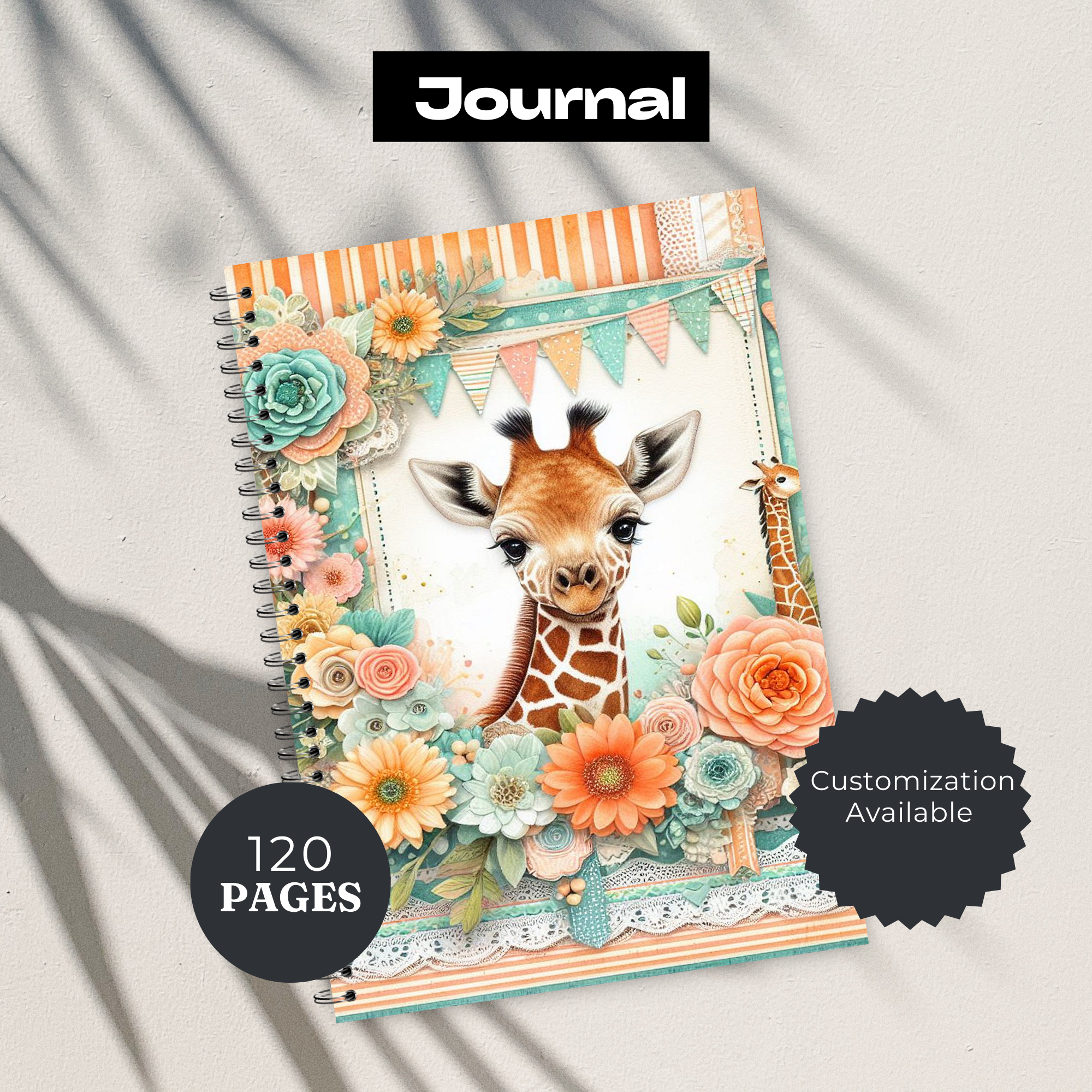 Tall & Kind Giraffe Writing Journal