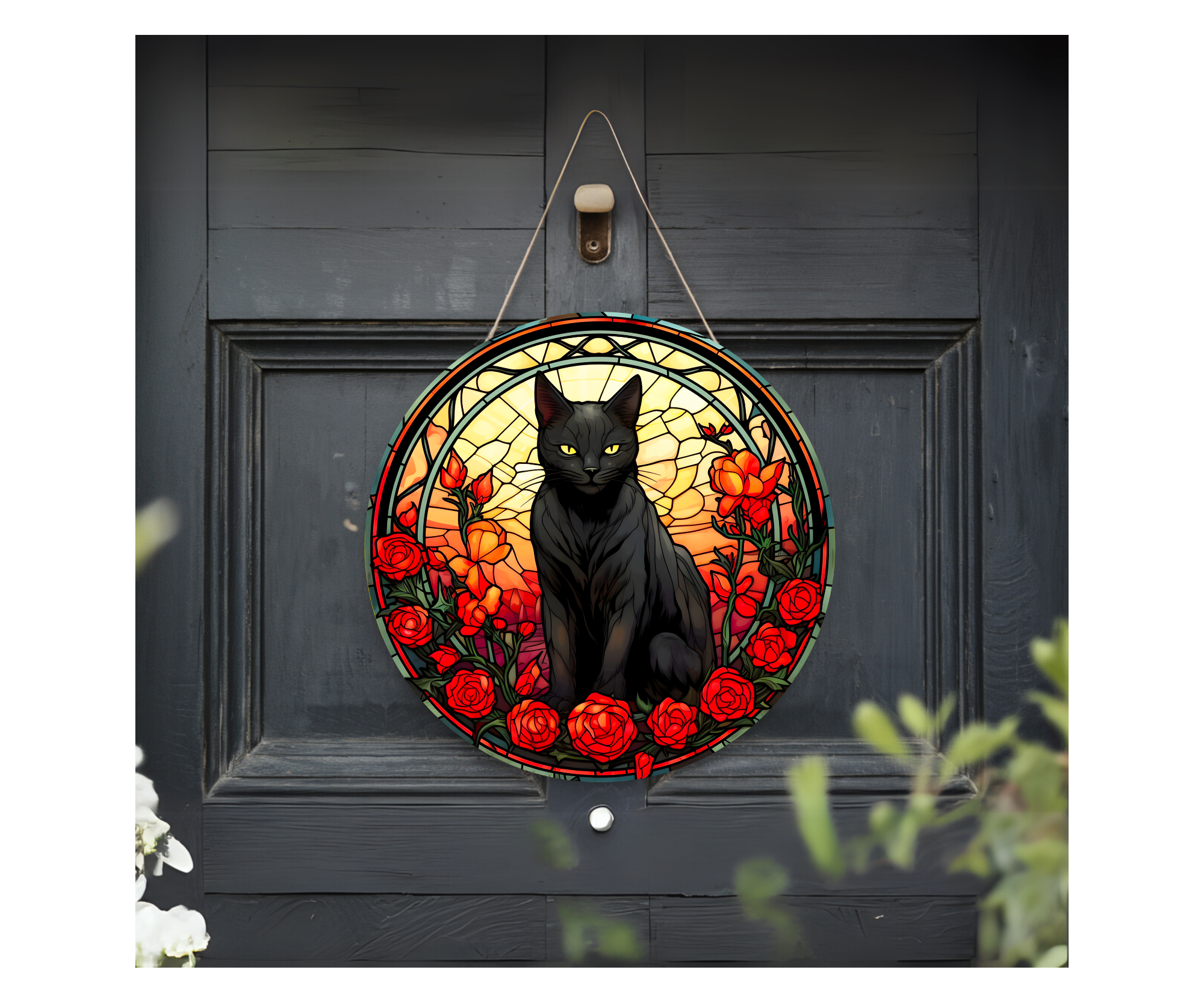 Purr‑sonality Lives Here Cat Door signs
