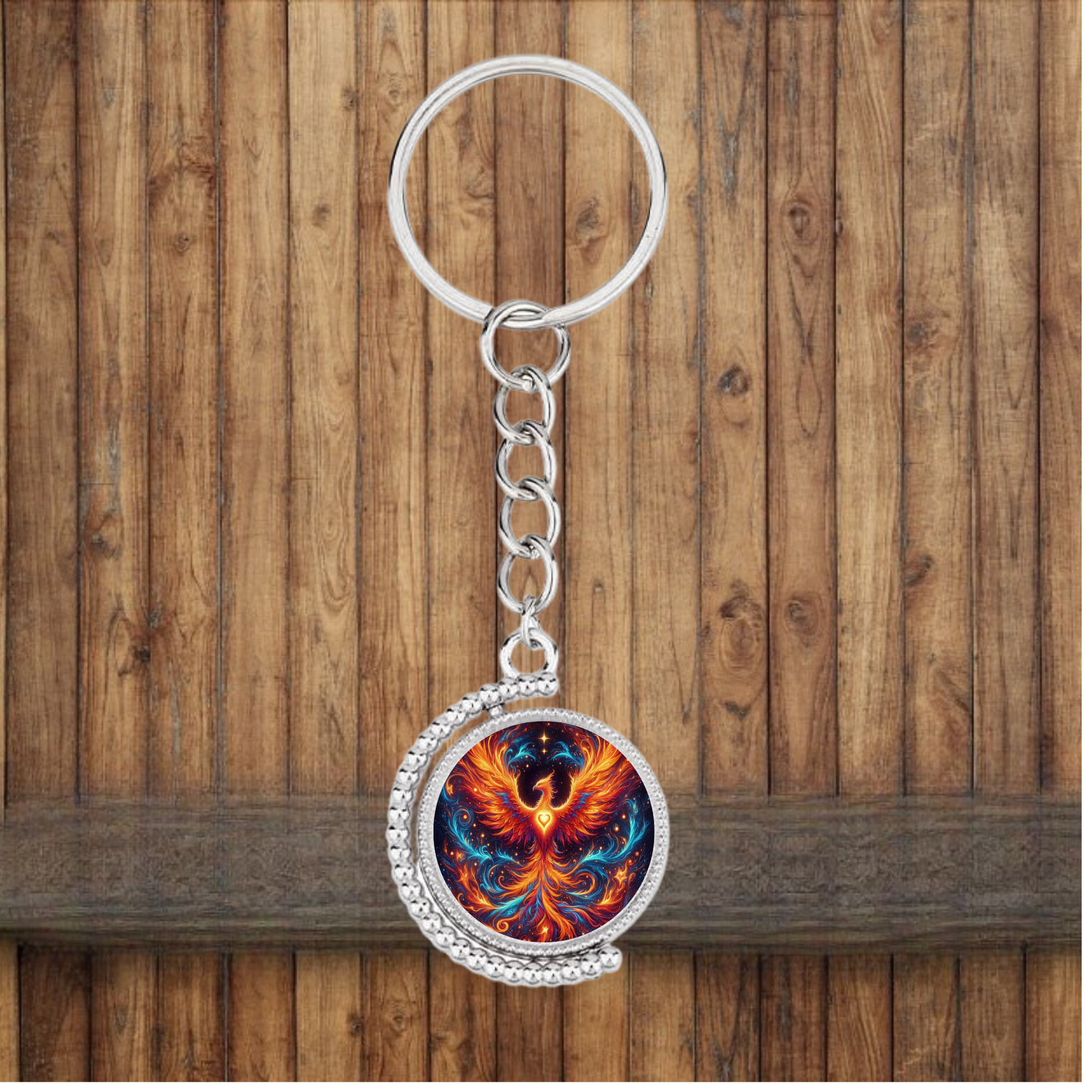 Phoenix Bezel Keychain