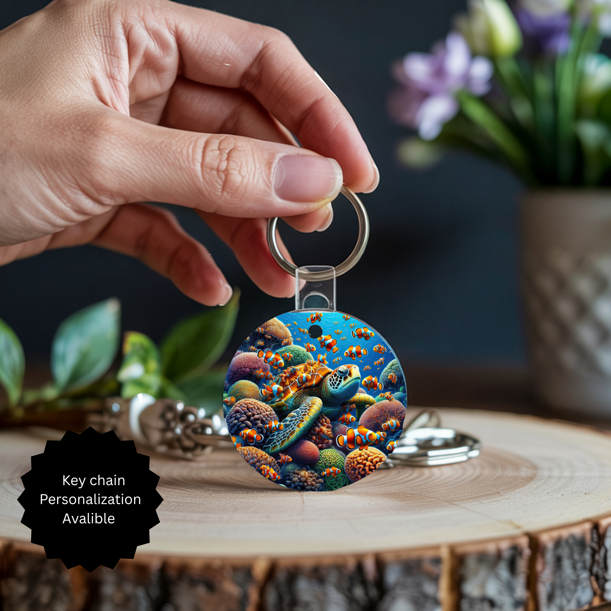 Sea Turtle Keychain