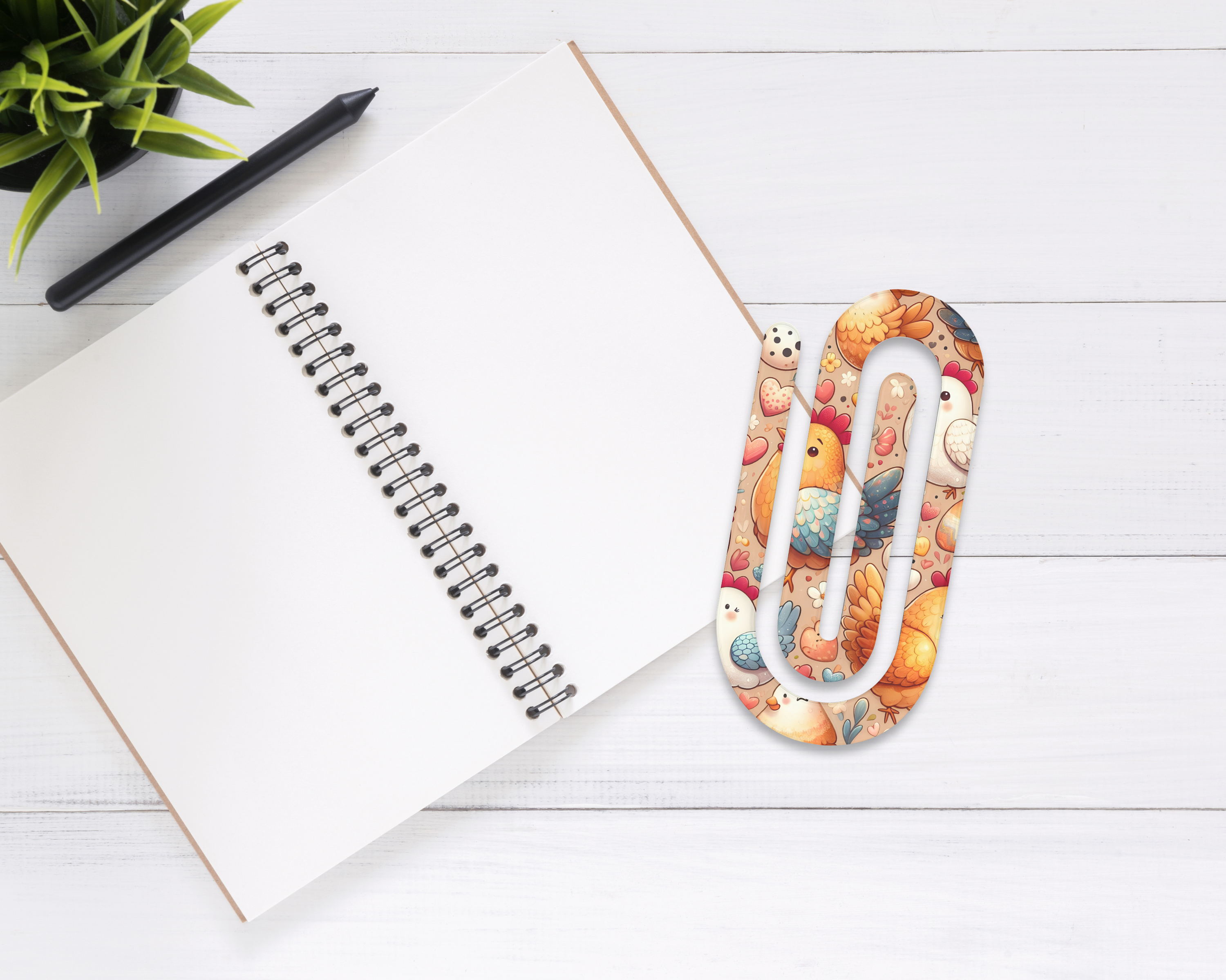 Cluck & Clip Jumbo Chicken paper Clips