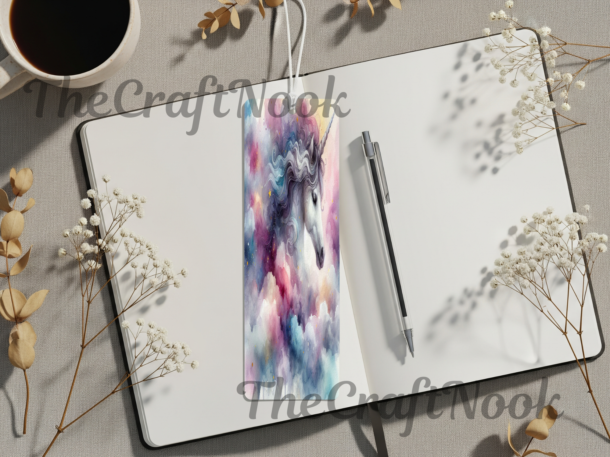 Aluminum Metal Bookmarks, Unicorn Images