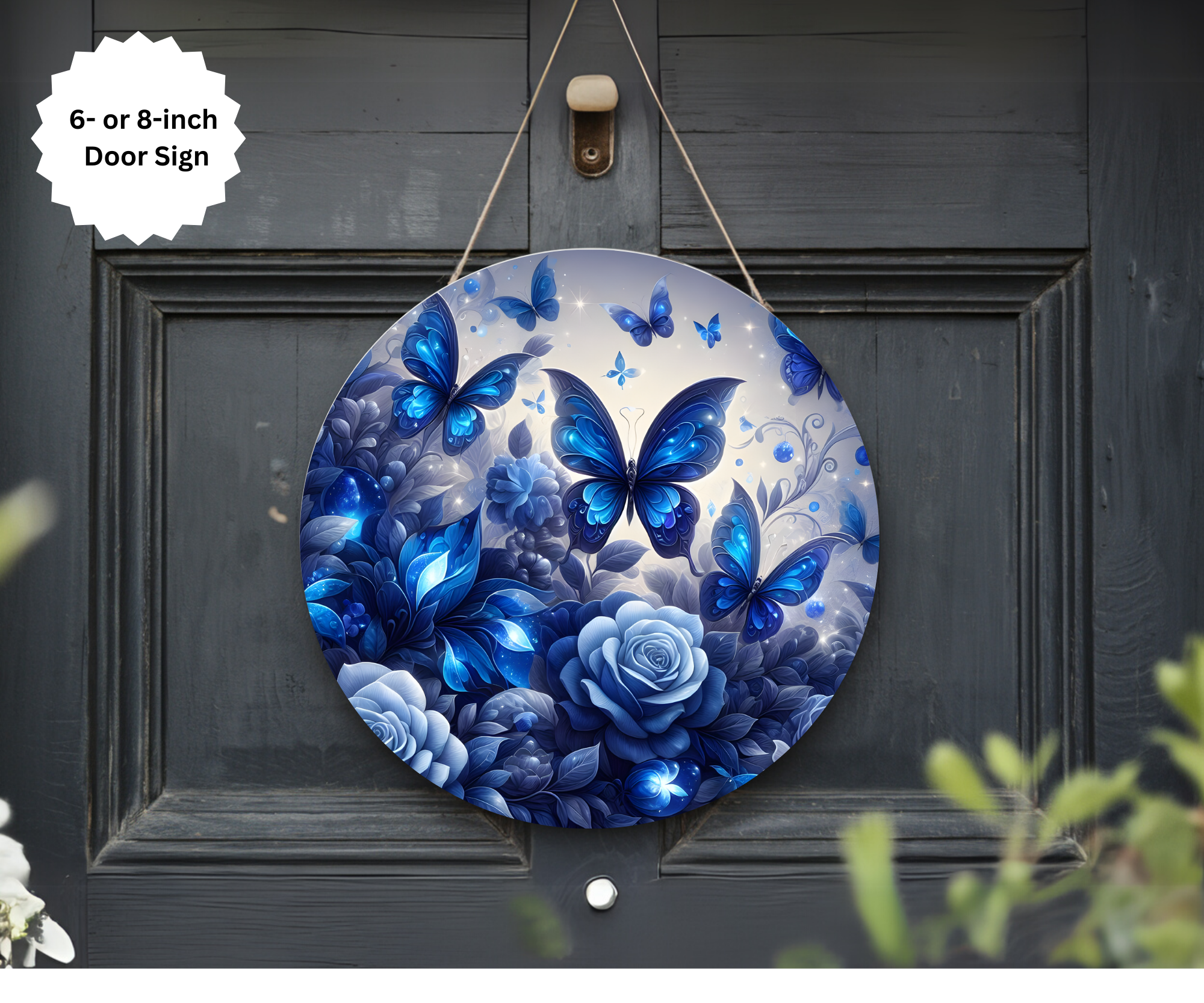 Butterfly Door Signs, Multiple images options.