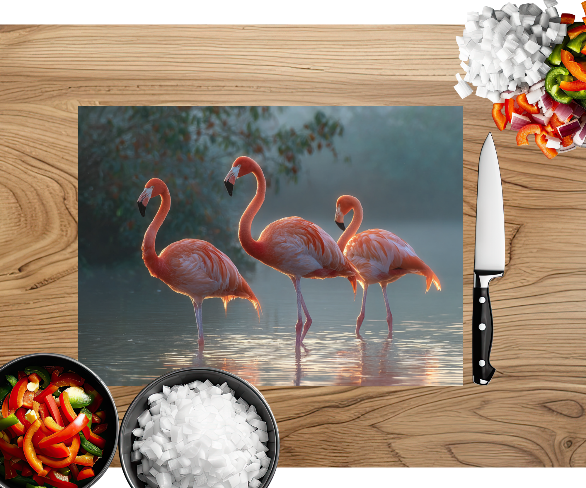 Flamingle & Chop Cutting Boards