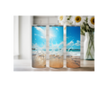 20 oz Beach Bliss Stainless Steel Tumblers, Multiple images to Choose from.