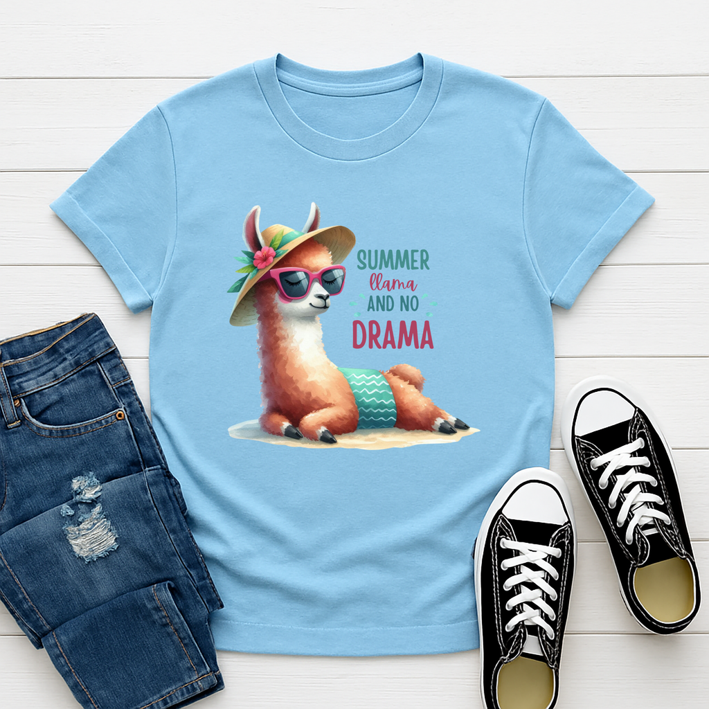 Llama Drama Tee – Soft Unisex Graphic Tee