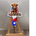 Highland Cow Pride Badge Pull