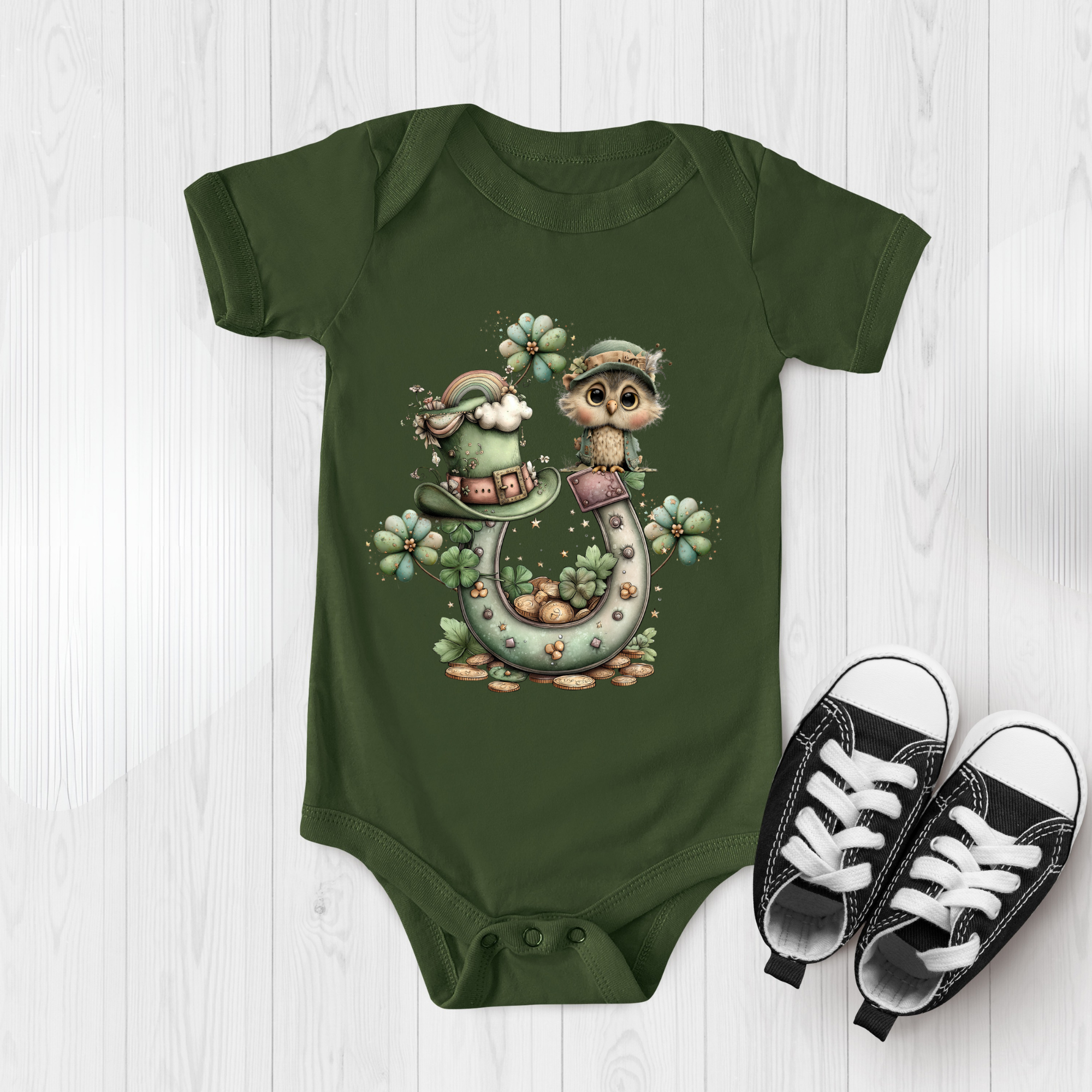 Lucky Hoot Onesie