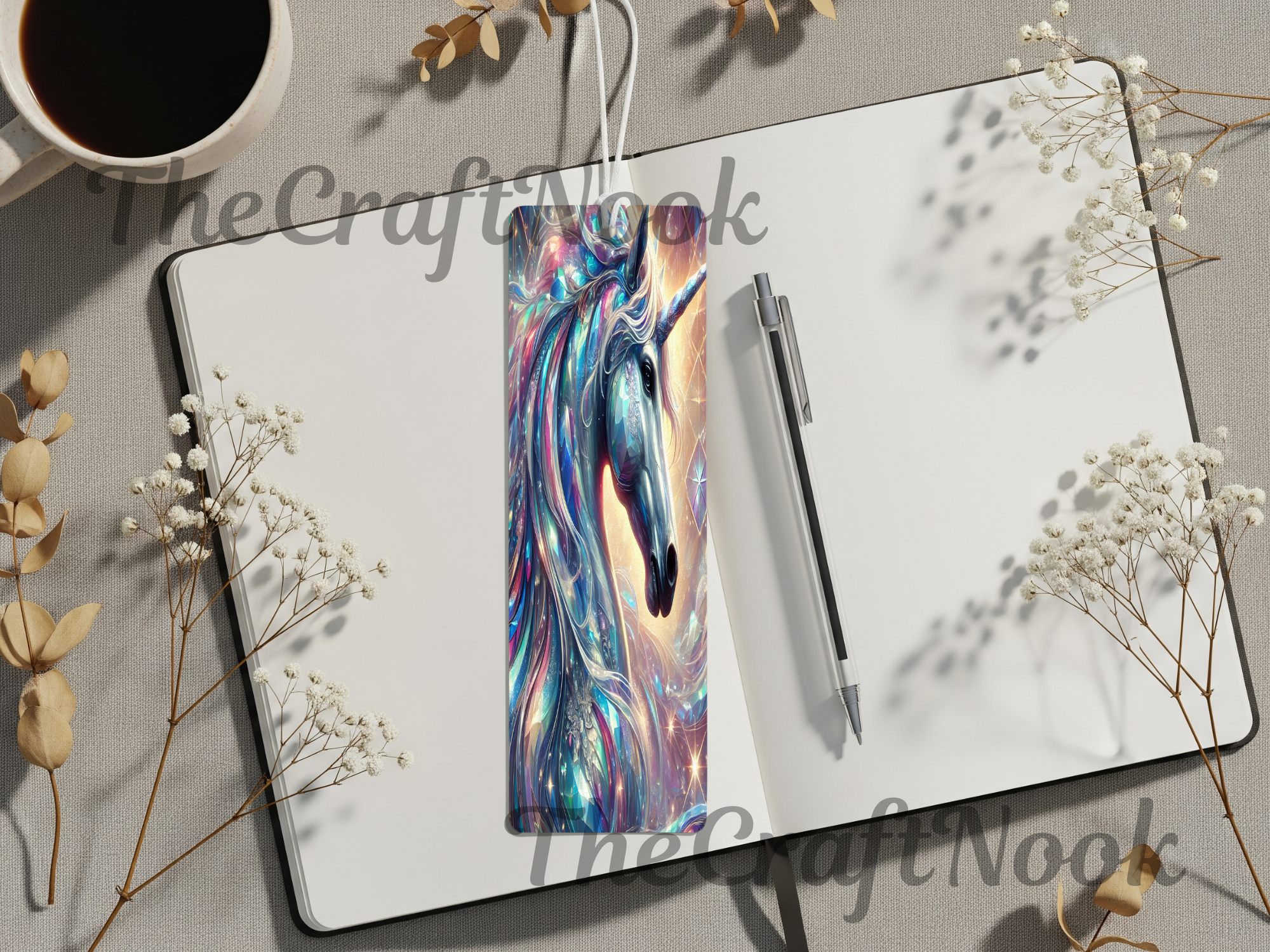 Aluminum Metal Bookmarks, Unicorn Images
