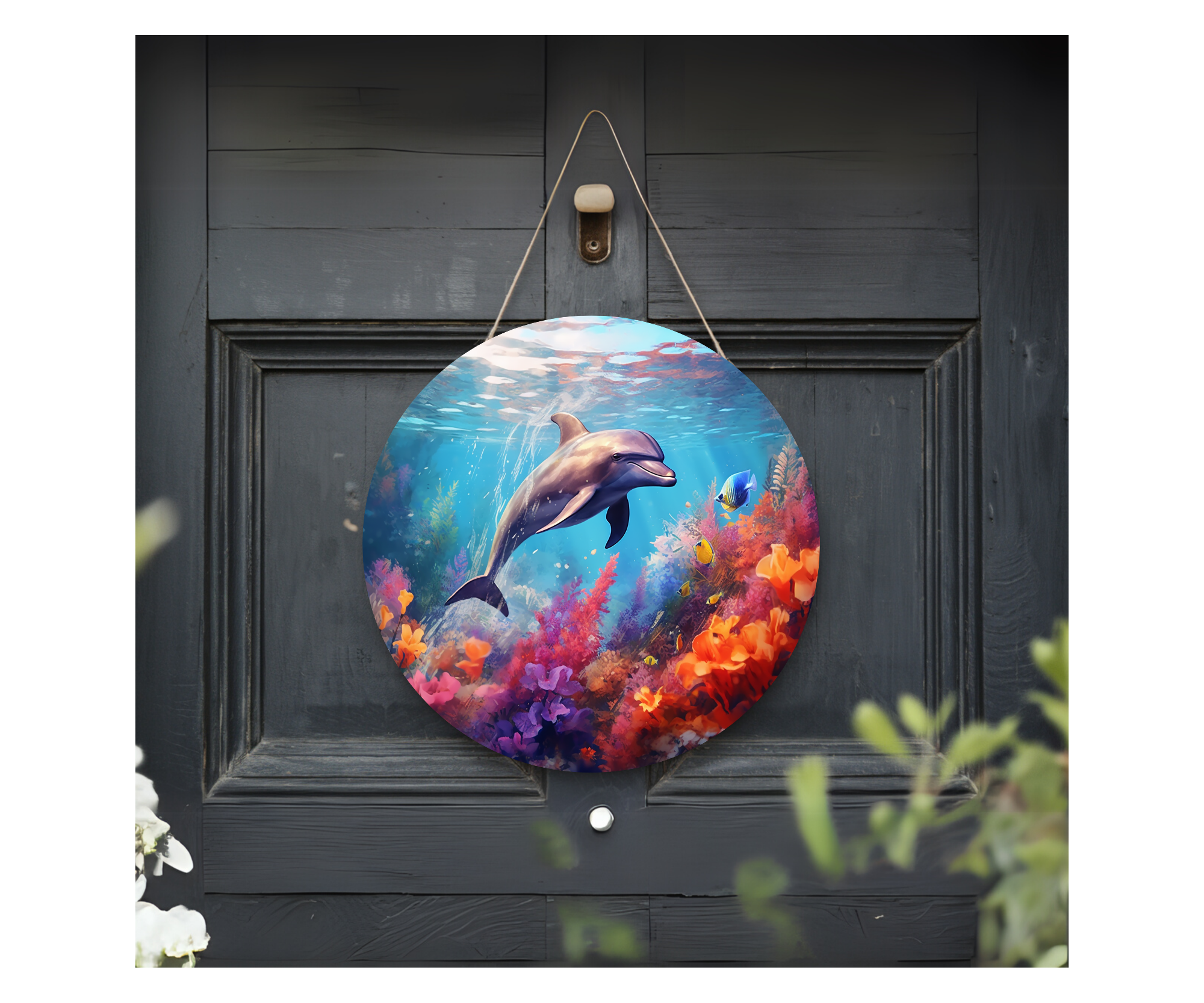 Make a Splash Dolphin Door Signs, Multiple images options.