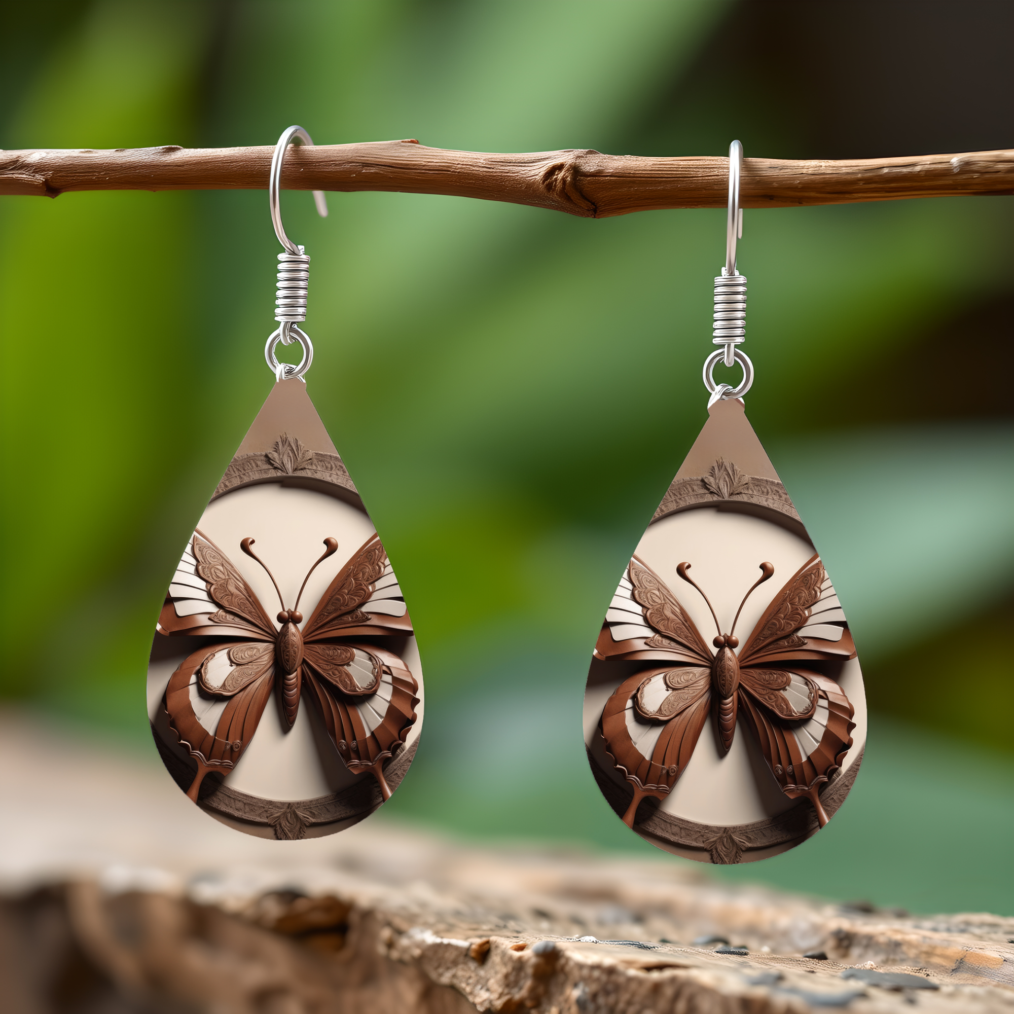 Butterfly Teardrop Earrings