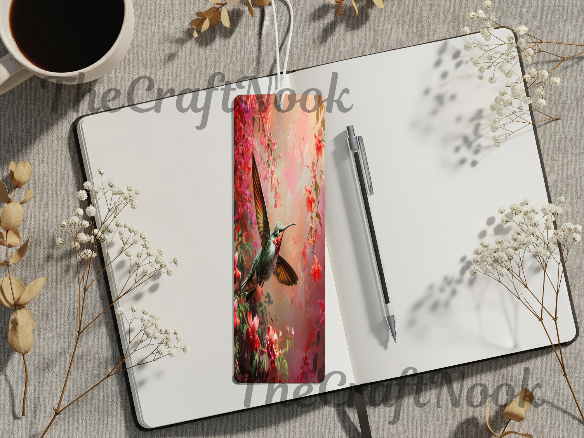 Aluminum Metal Bookmarks, Hummingbird Images Let your next chapter bloom. 🌺✨