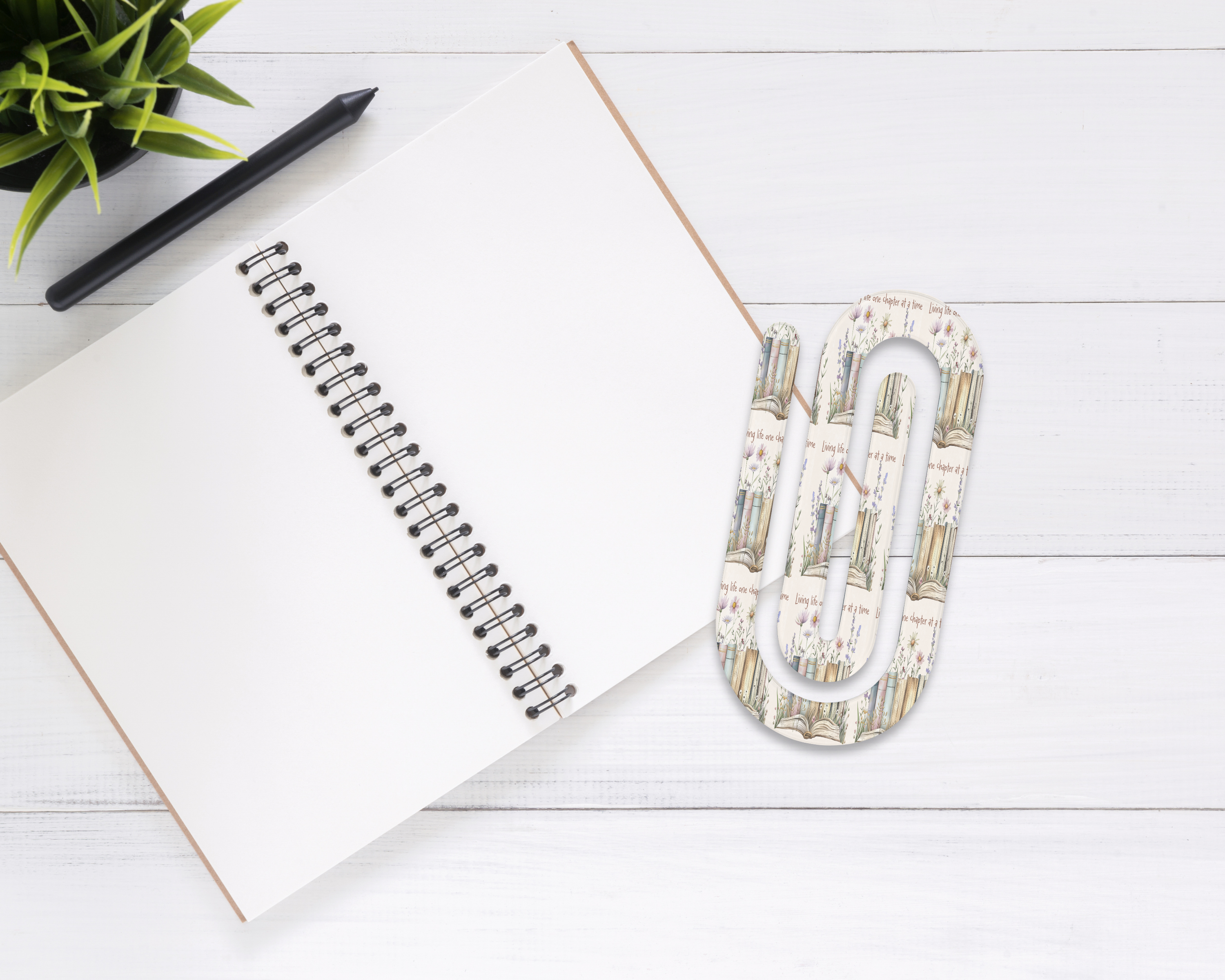 Chapter Clips Book‑Themed Jumbo Paper Clips