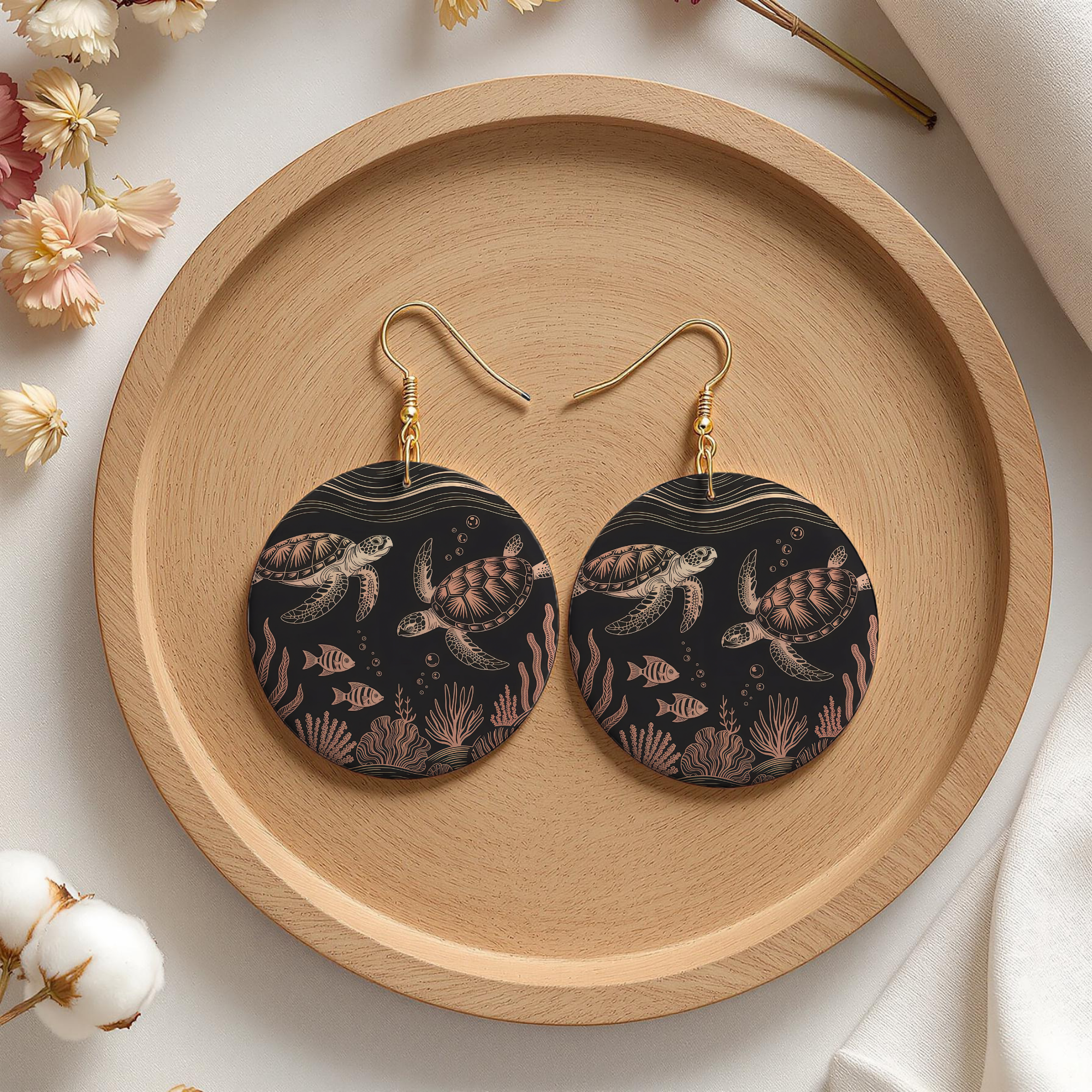 Sea Turtle Earrings — Choose Your Design