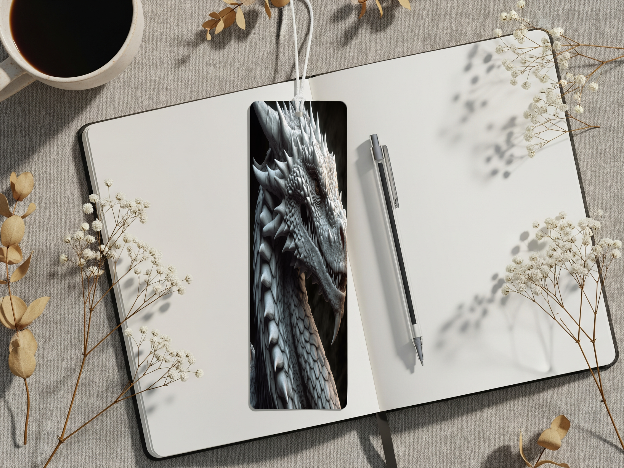 Aluminum Metal Bookmarks, Dragon Images. Mark your place in every adventure with a mystical dragon companion