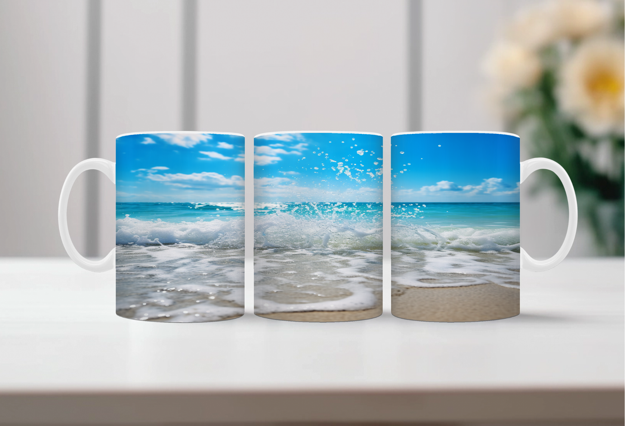 Beachy Bliss coffee mugs
