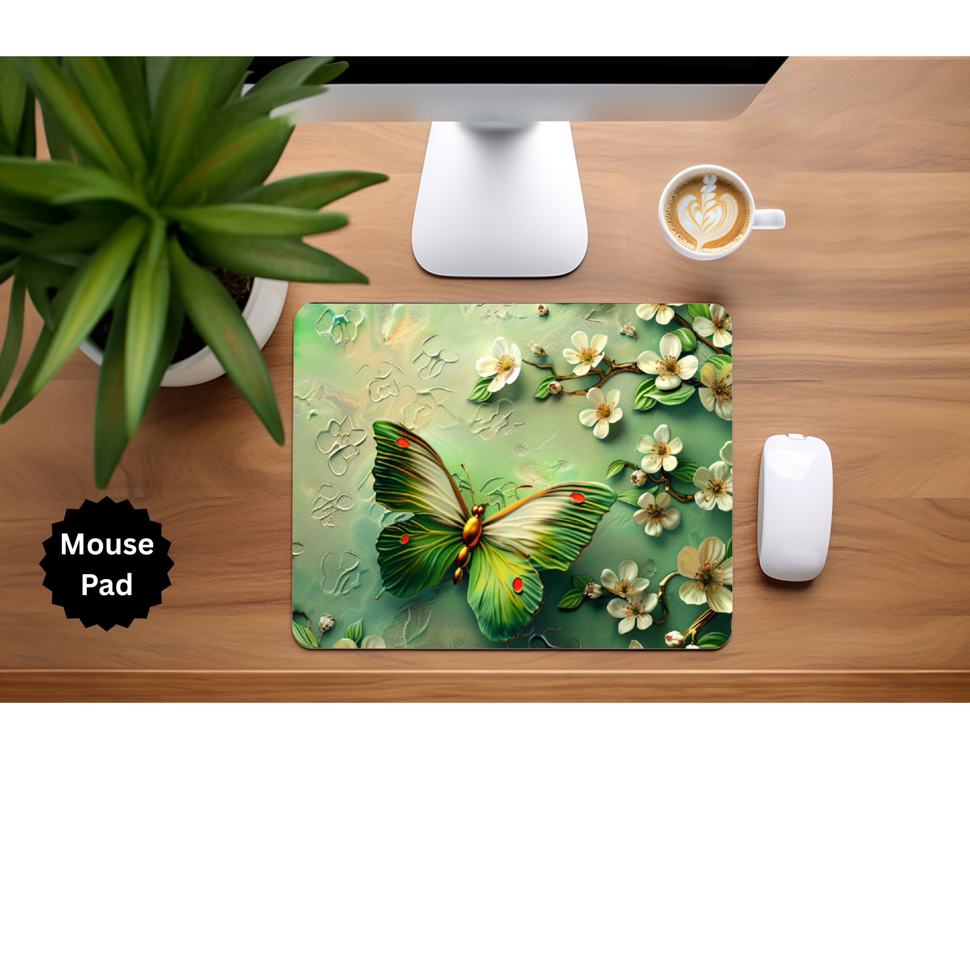 Butterfly mouse pad