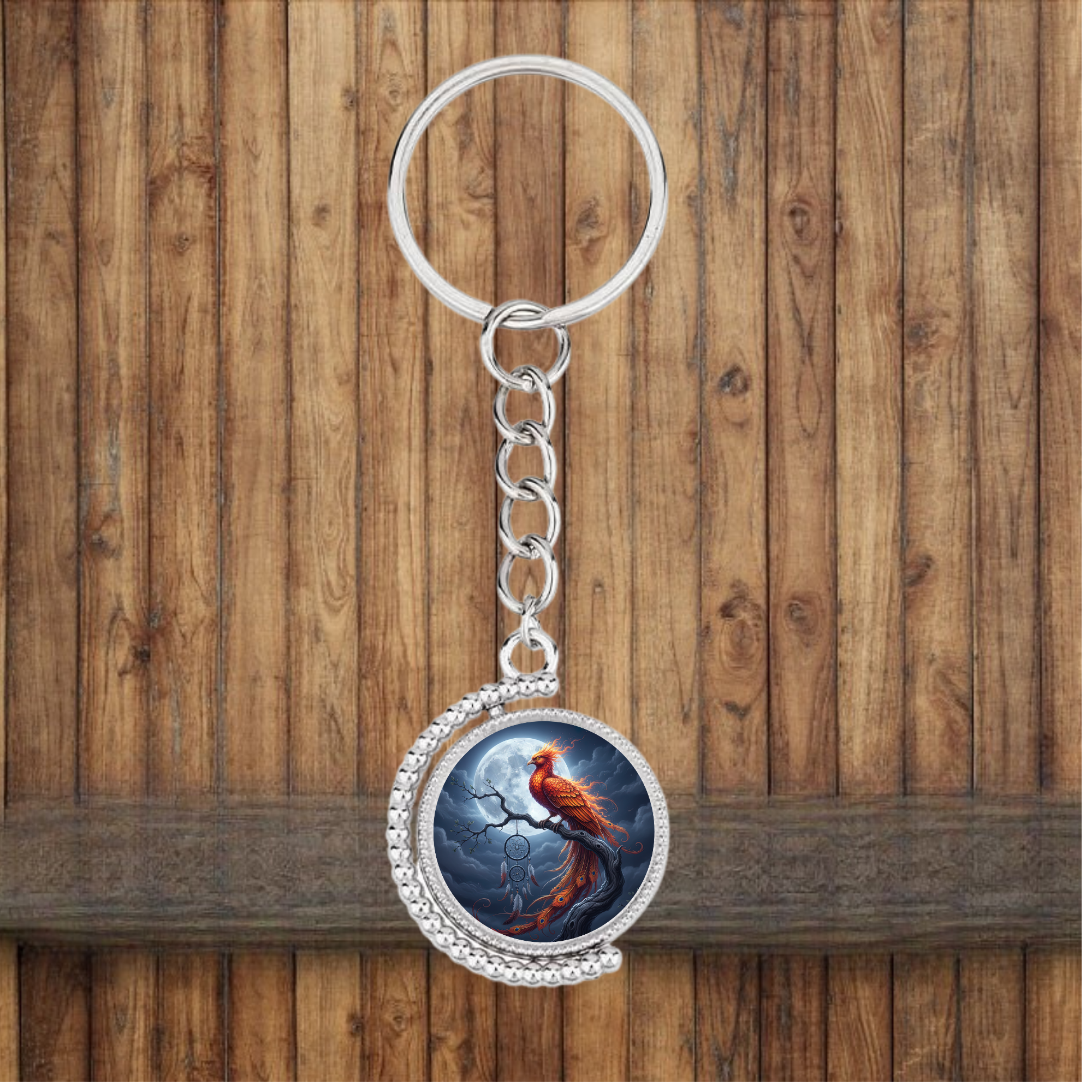 Phoenix Bezel Keychain