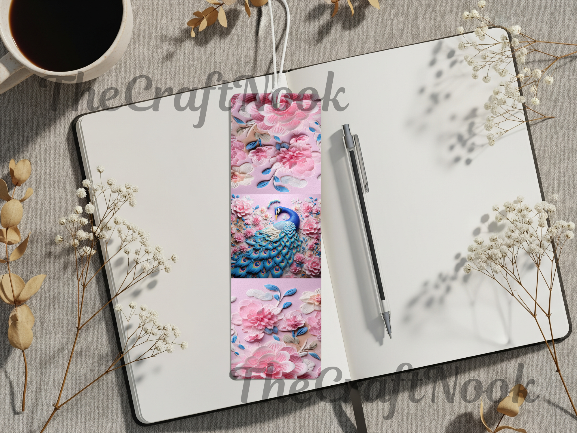 Aluminum Metal Bookmarks, Peacock Images, A little luxury for every chapter