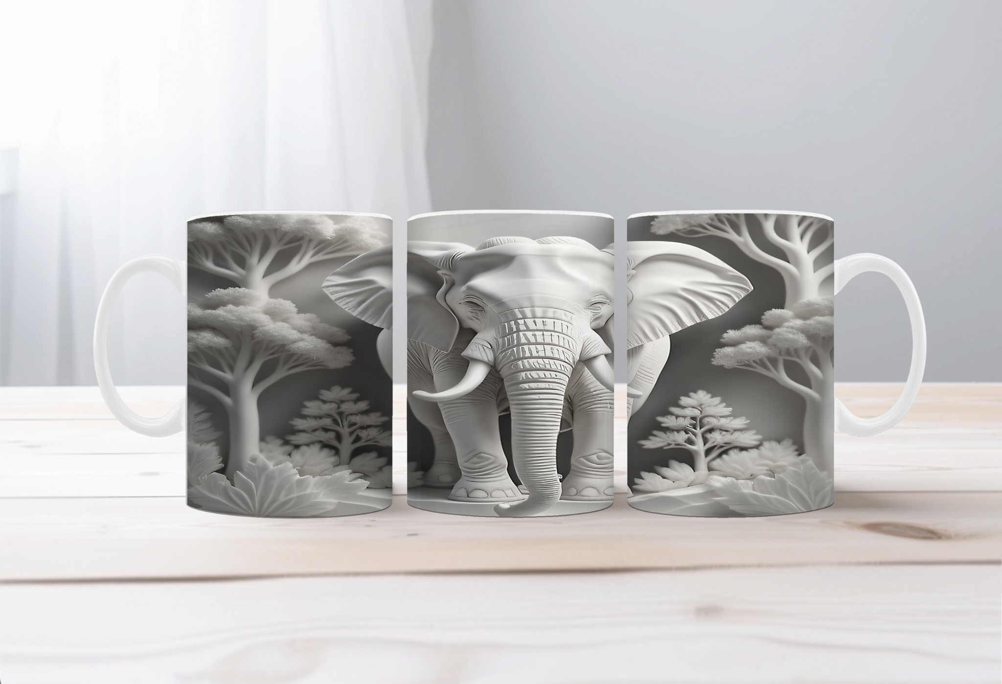 Elephant Image Coffee Mugs. Multiple images to choose from with personalization options.