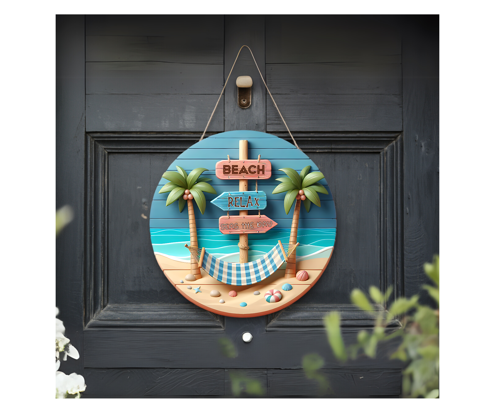 Salty Air Welcome Door Signs