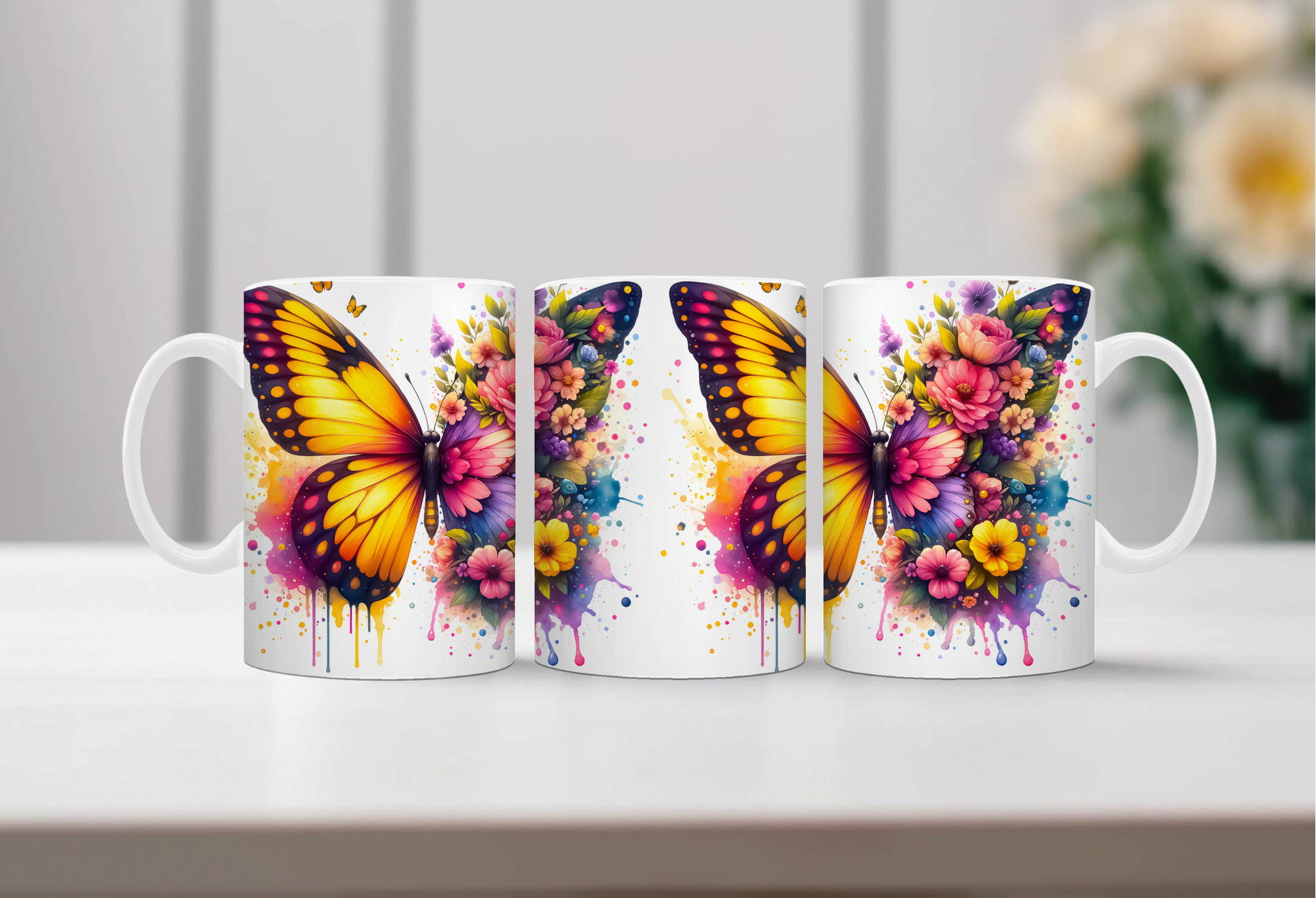 Butterfly Mugs. Two Sizes and Multiple images to choose from.