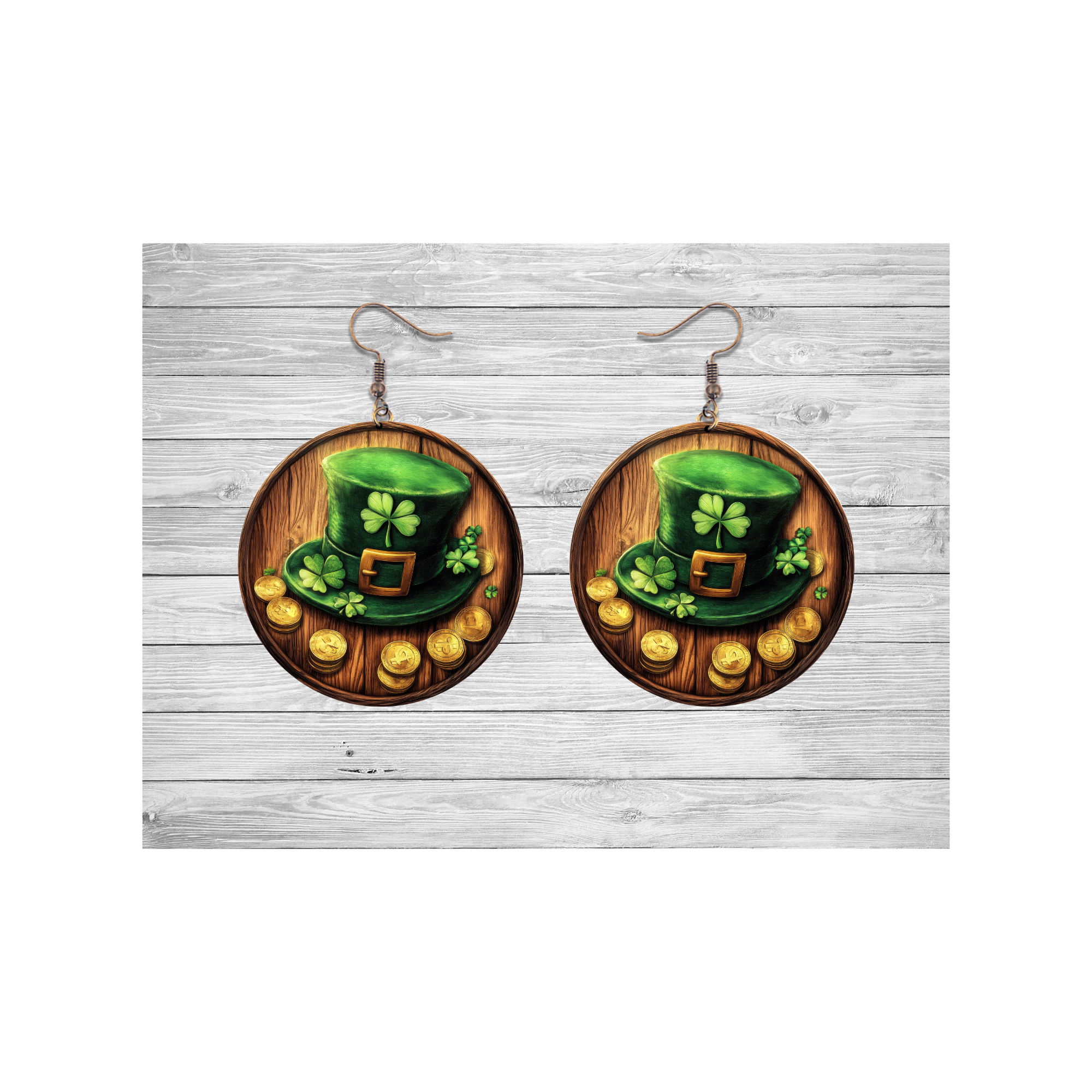 Leprechaun Hat Lucky Charm Earrings