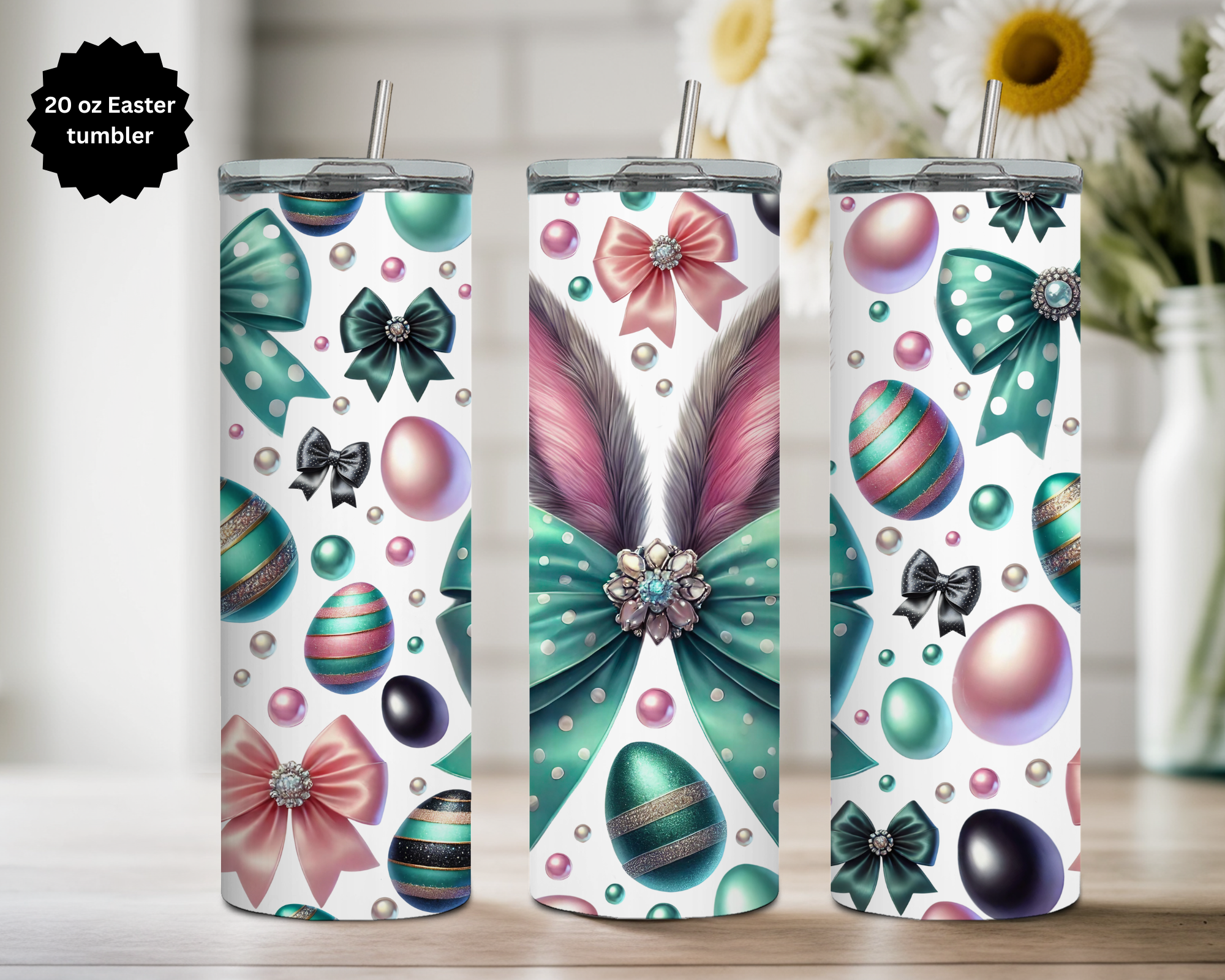 20 oz Easter Tumbler Collection. Multiple Images Available.
