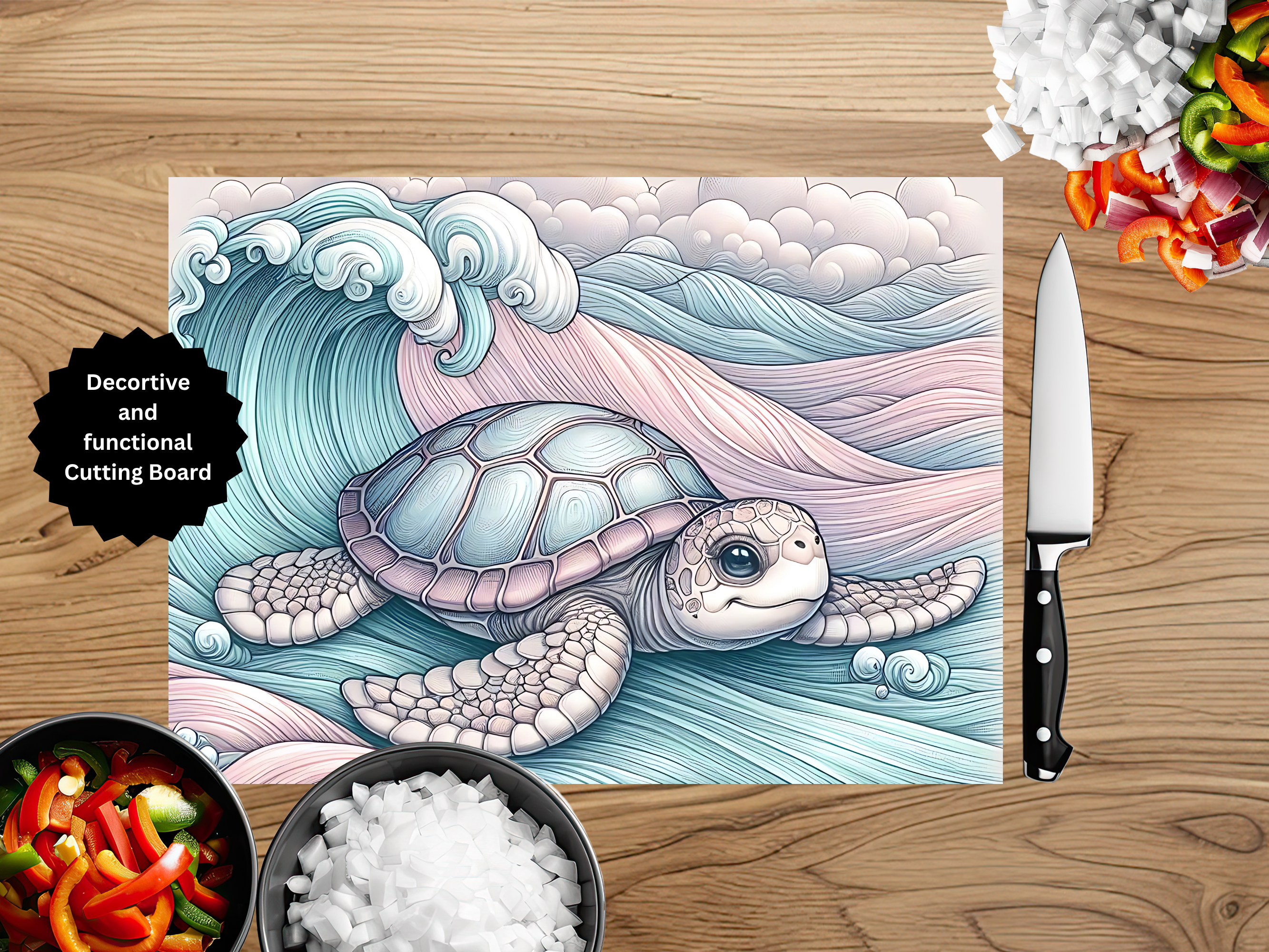 Sea Turtle Cutting Board