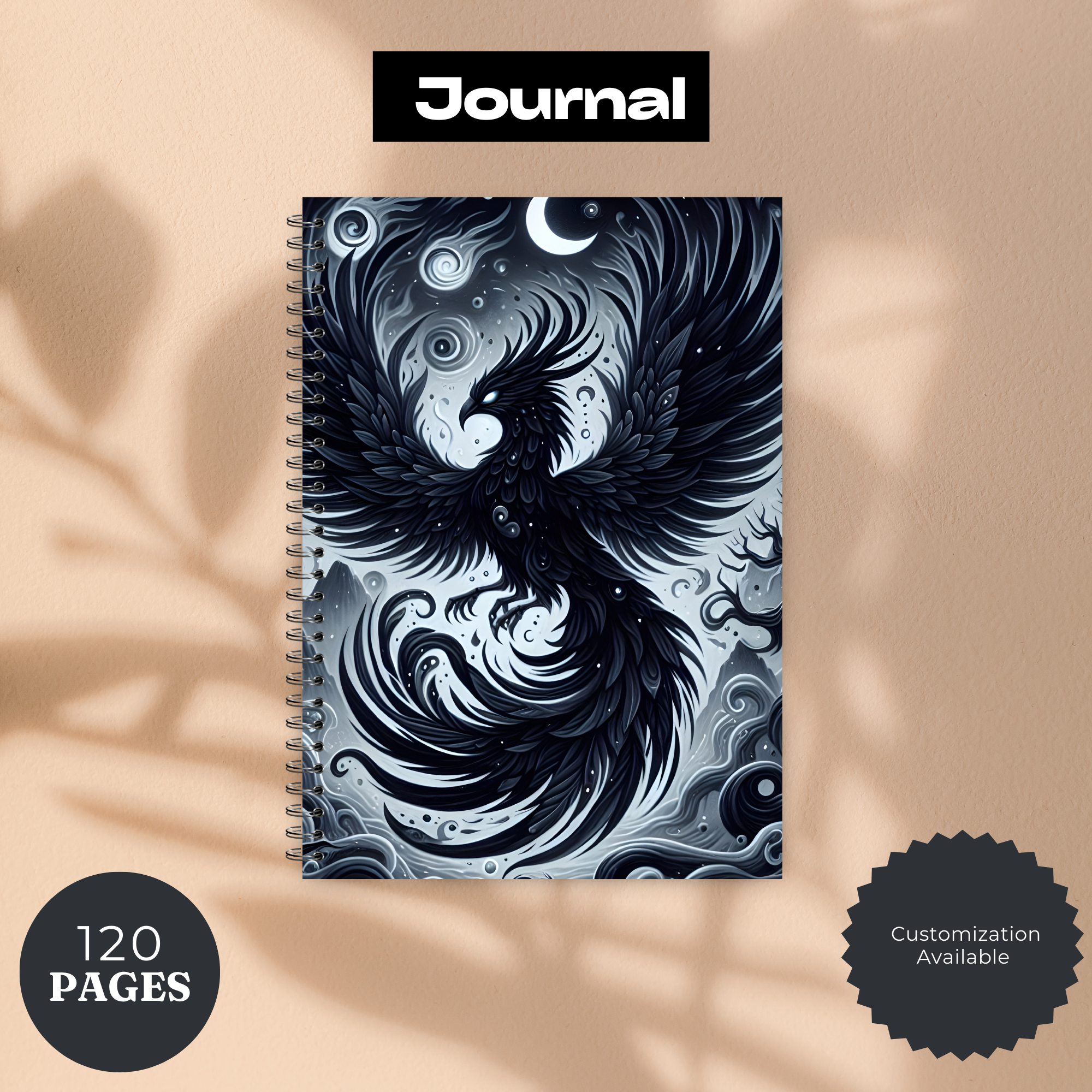Phoenix Journal - 120 Page Lined Notebook for Writing & Planning