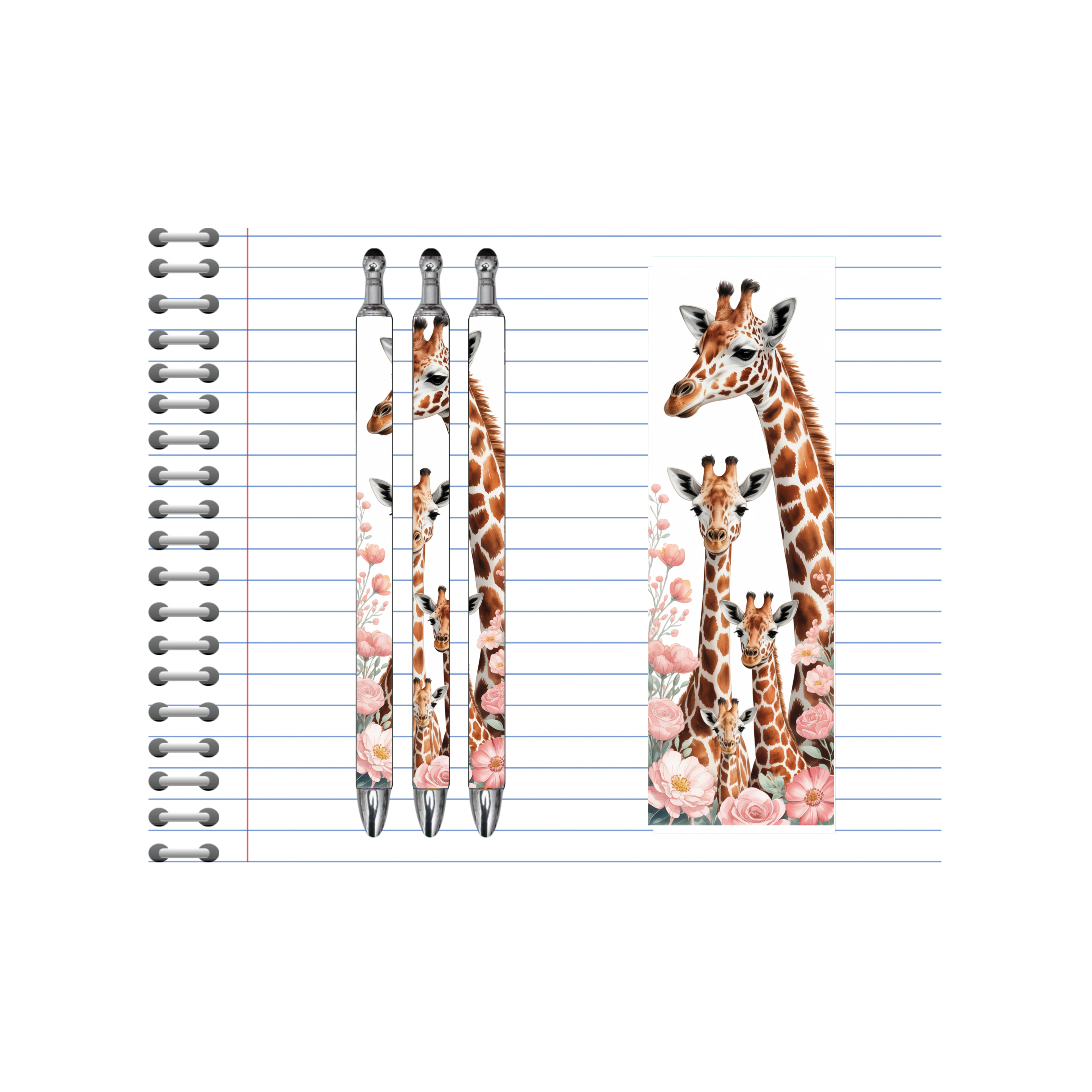 A long‑necked twist on everyday writing, Refillable Pens, Giraffe Images multiple options and Images available.